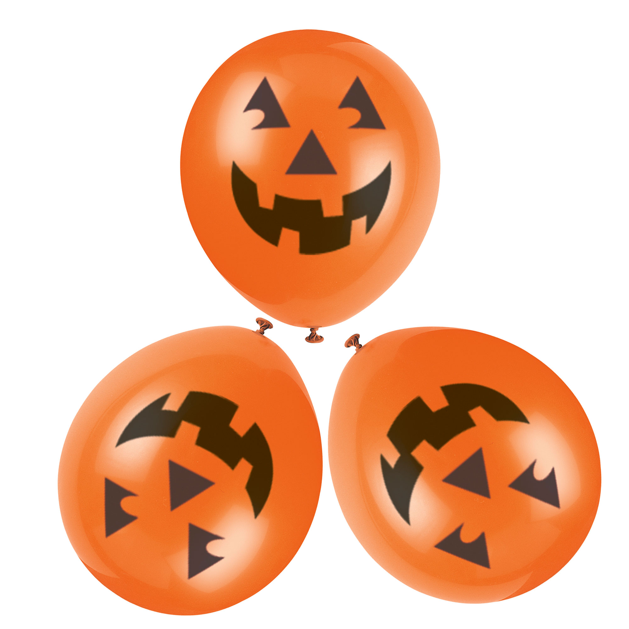 12-Inch Latex Pumpkin Balloons - Pack of 6