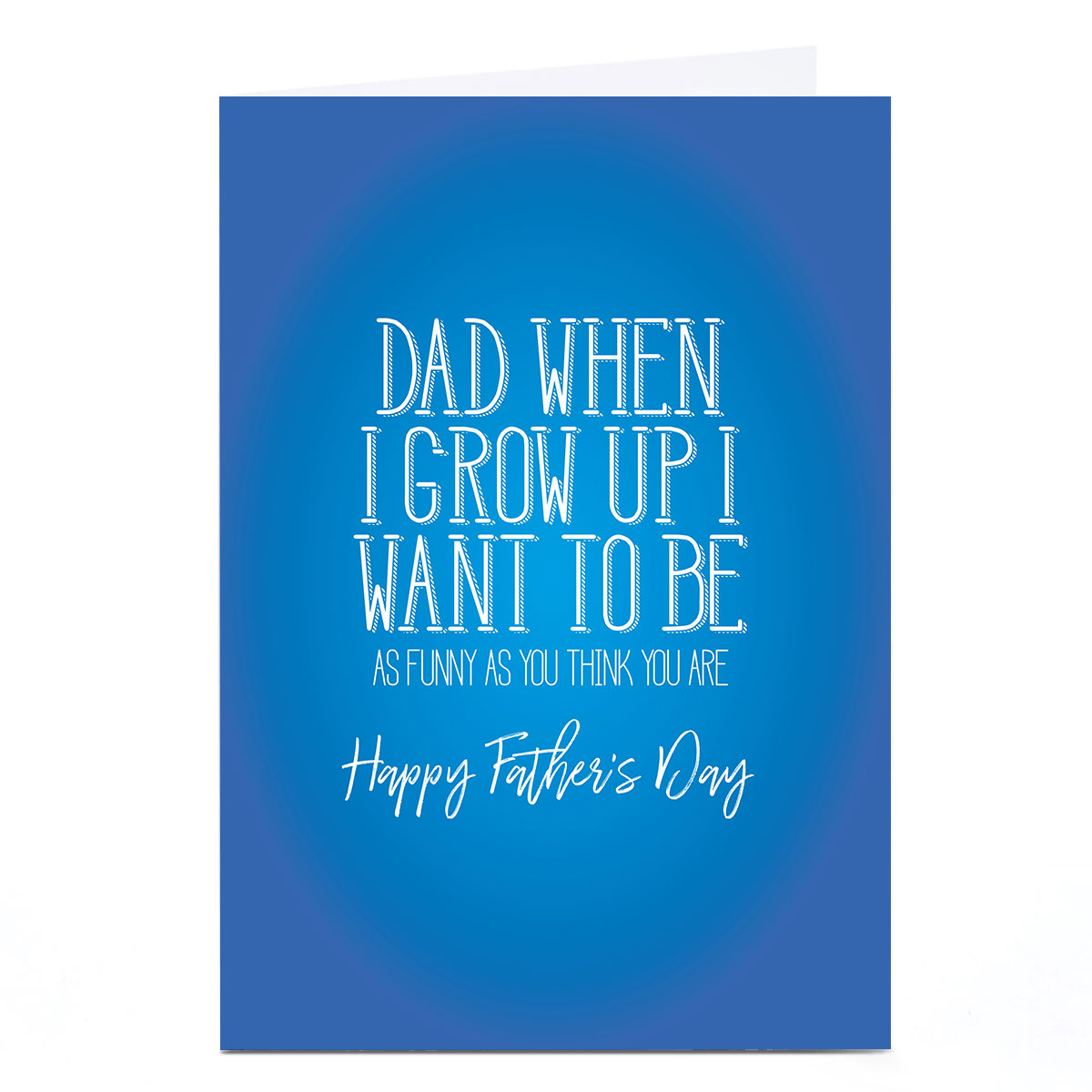 Personalised Punk Father's Day Card - Dad When I Grow Up