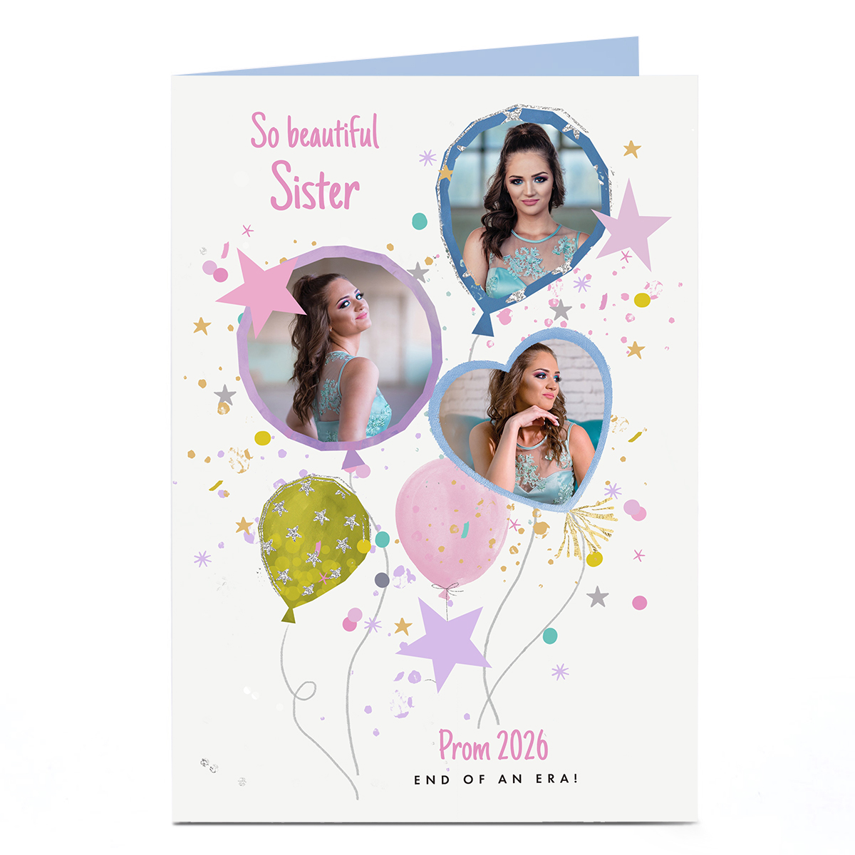 Photo Prom Card - So Beautful Balloons, Sister 