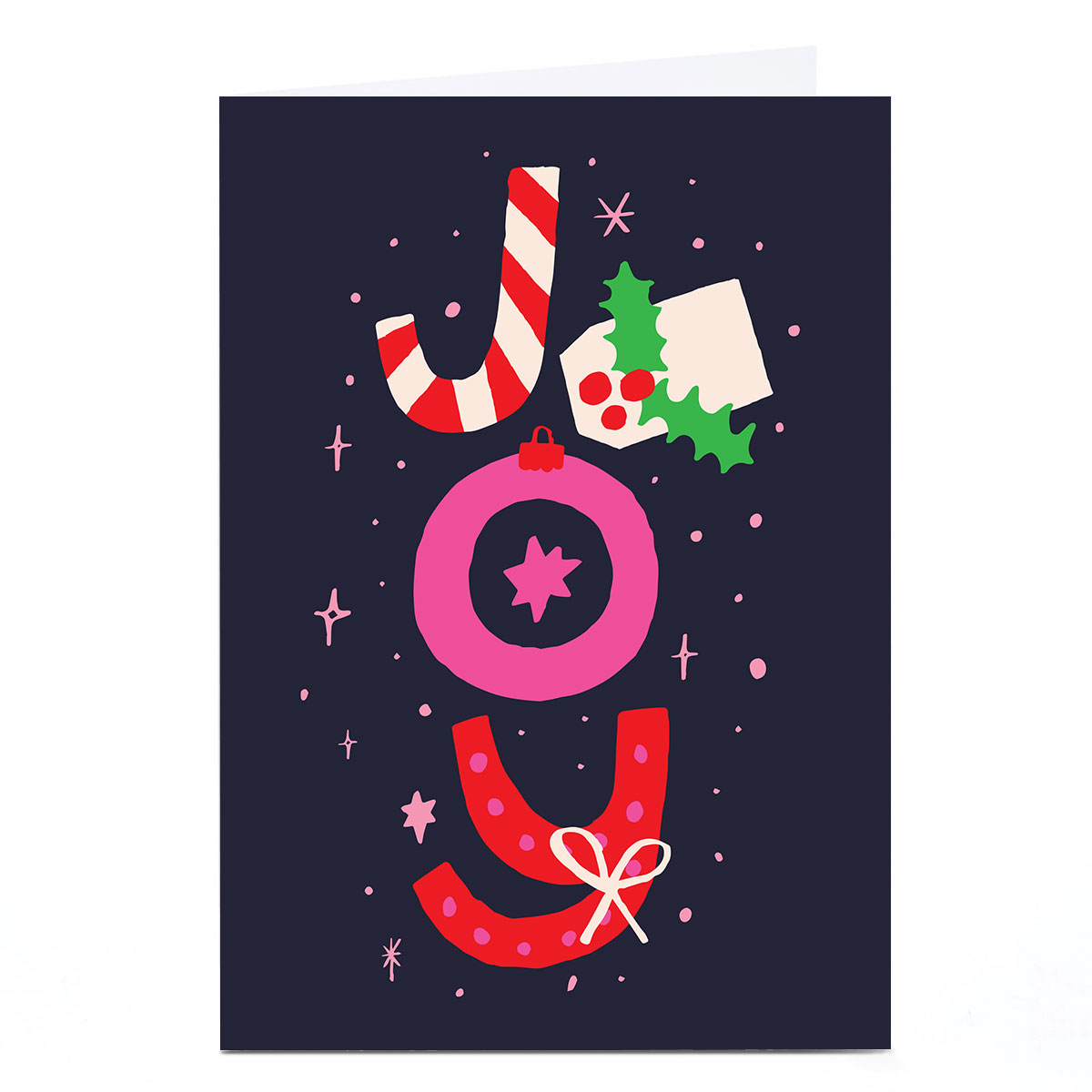 Personalised Nikki Miles Christmas Card - Joy