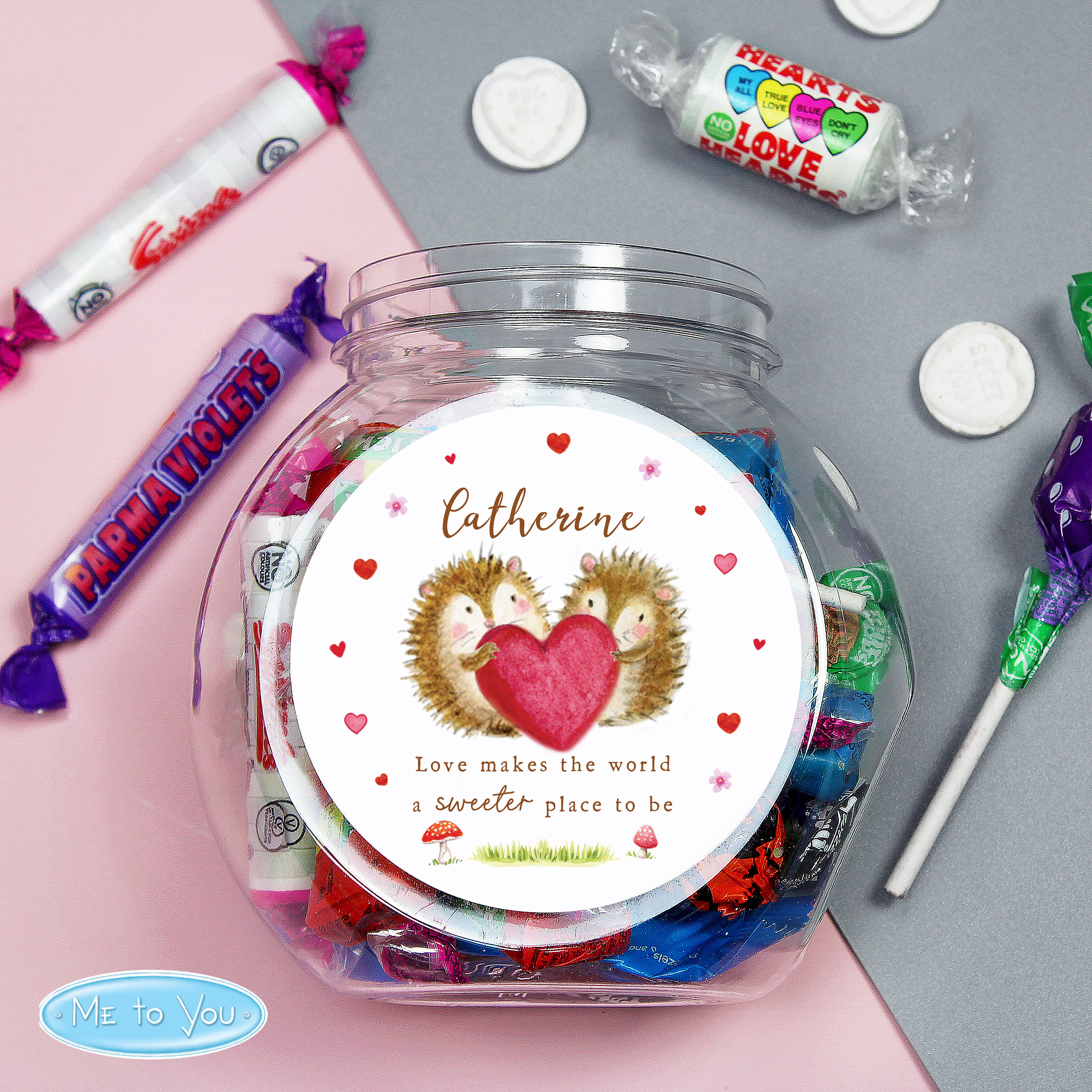 Personalised Love Makes It Sweeter Sweet Jar