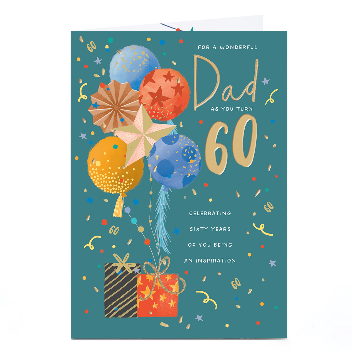 60th Birthday Card - Inspiring Role Model, Dad