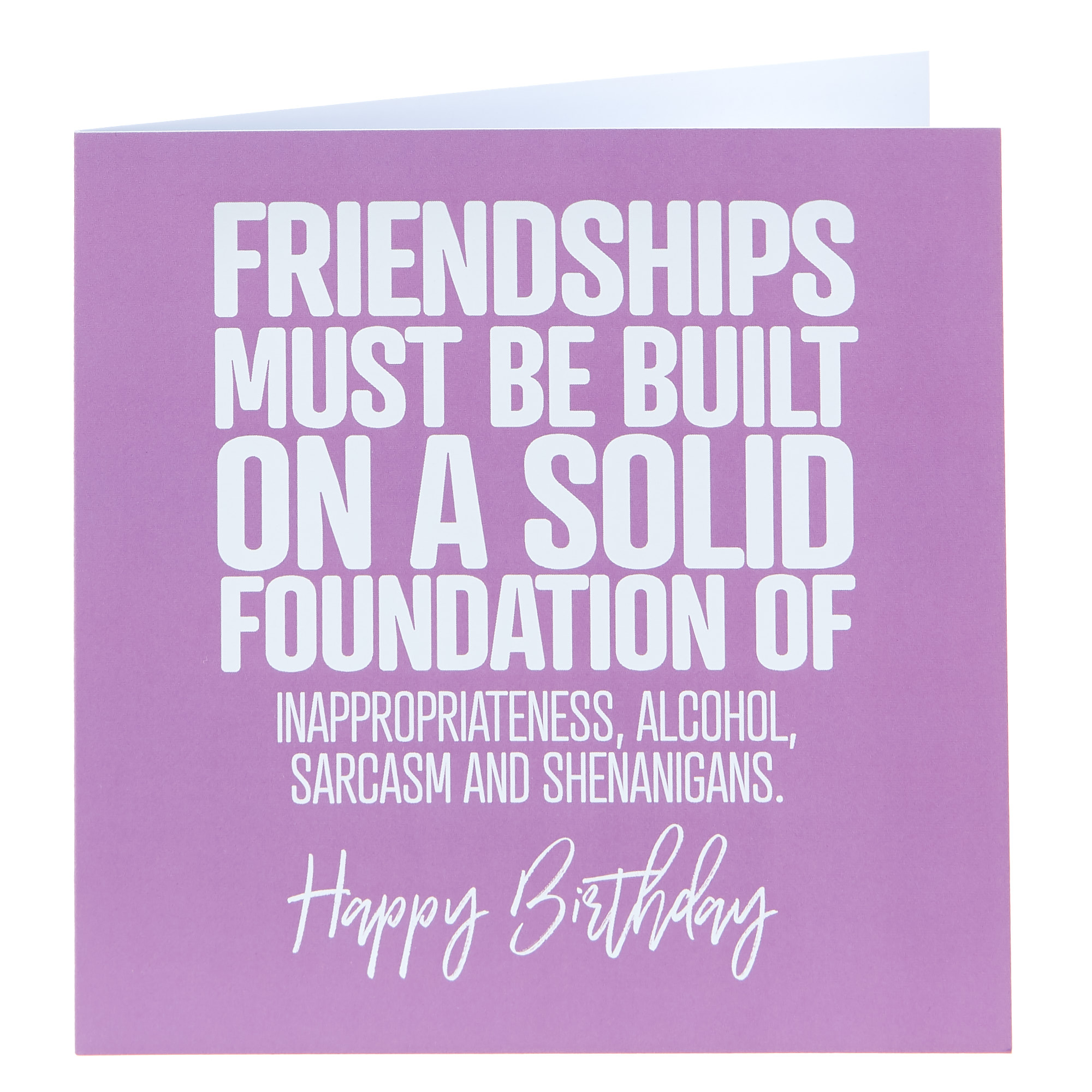 Punk Birthday Card - A Solid Foundation Of...