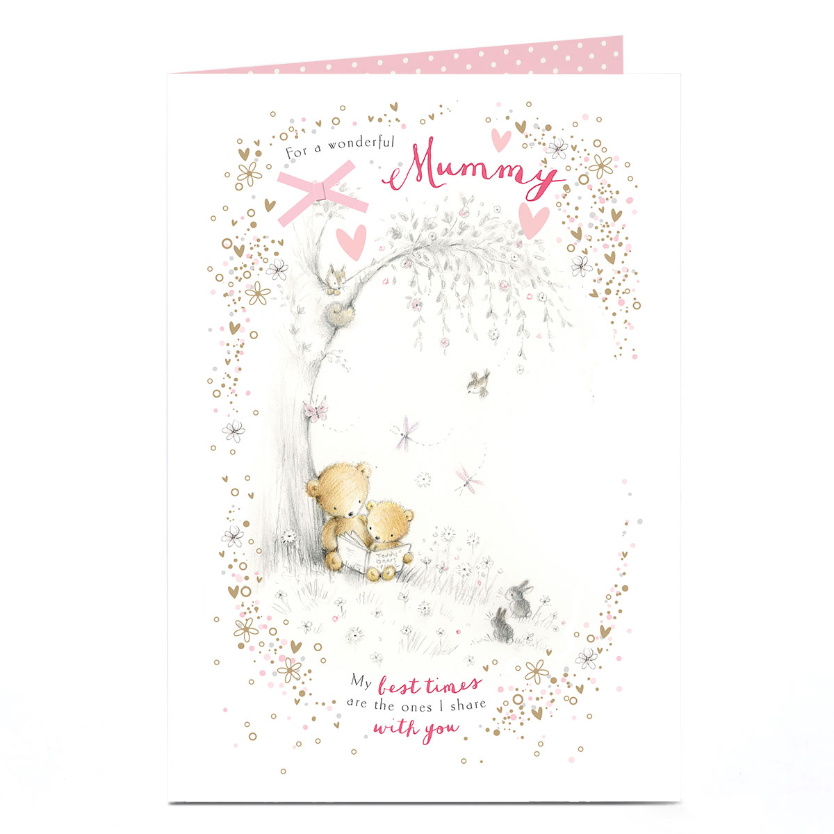 Birthday Card - Bear Storytime, Mummy