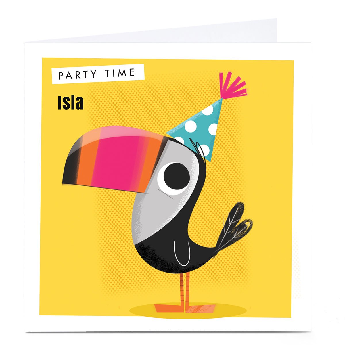 Personalised Hello Munki Card - Cute Toucan 