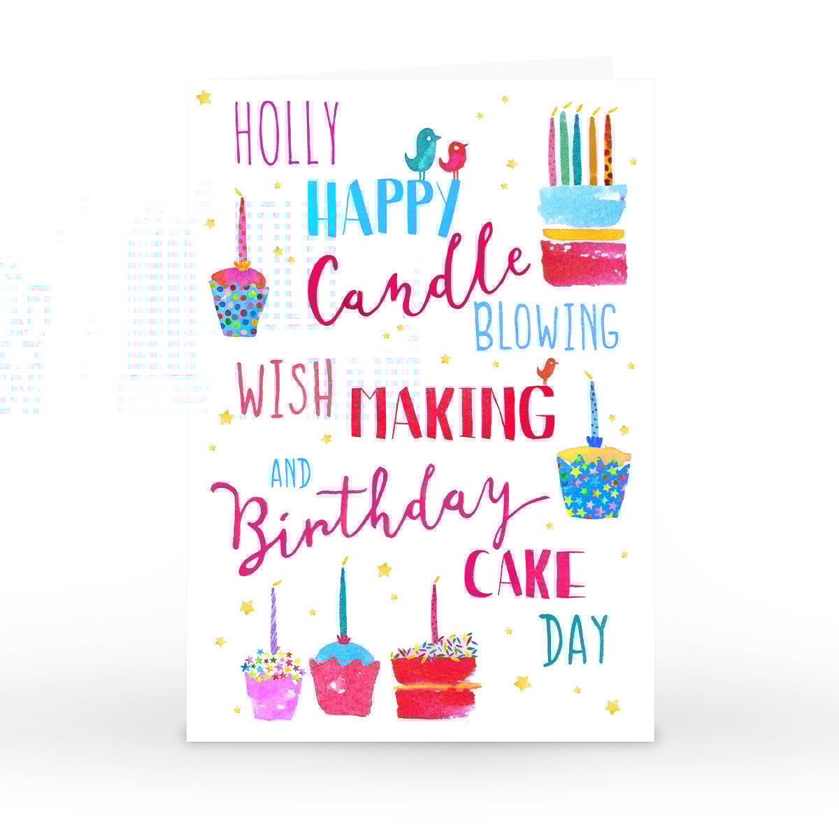 Personalised Nik Golesworthy Birthday Card - Birthday Cake Day 