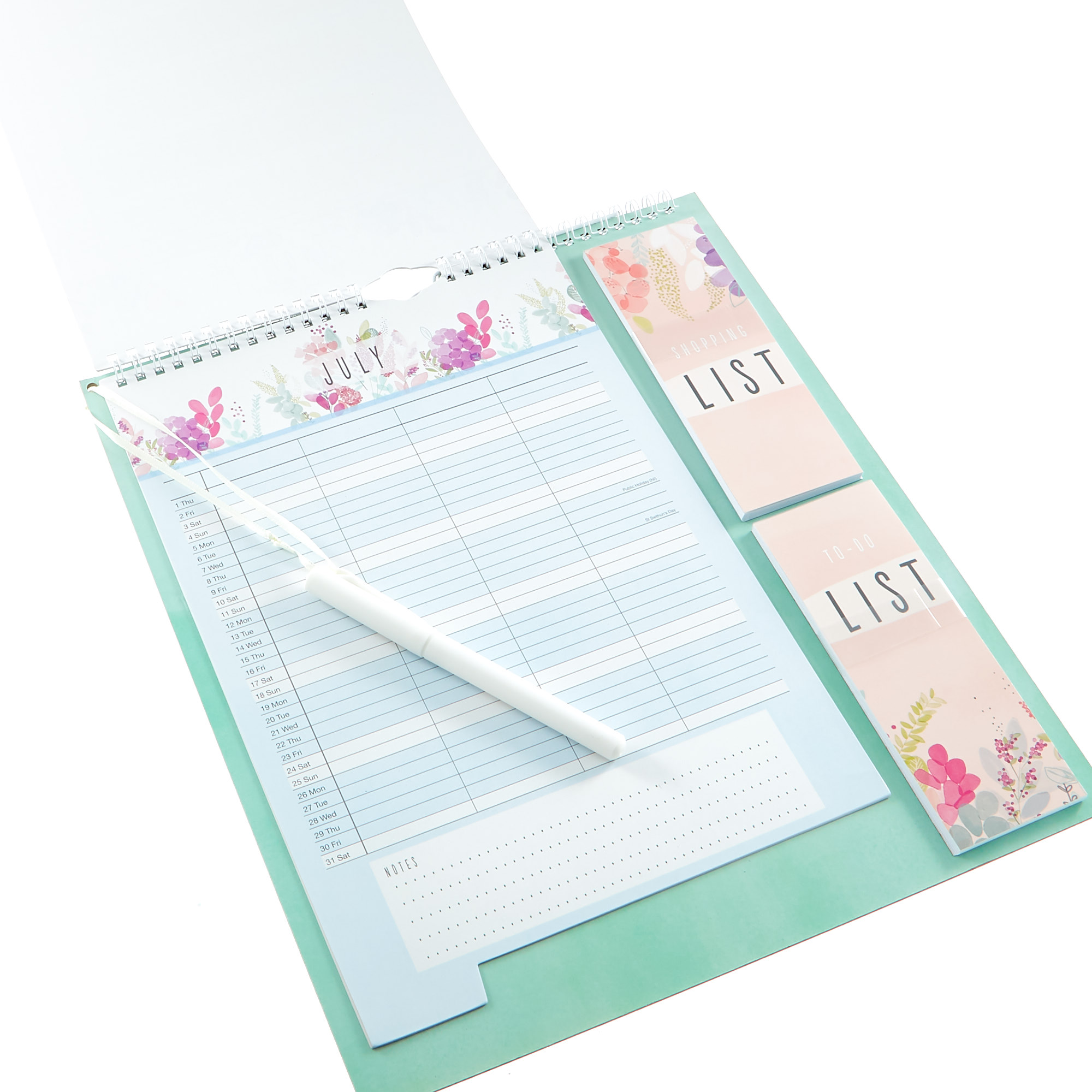 Floral Family 2021 Organiser With Pen