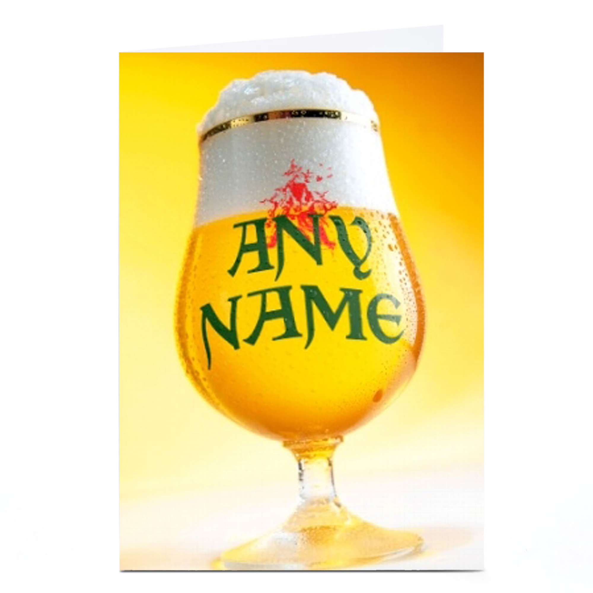 Personalised Card - Beer Glass