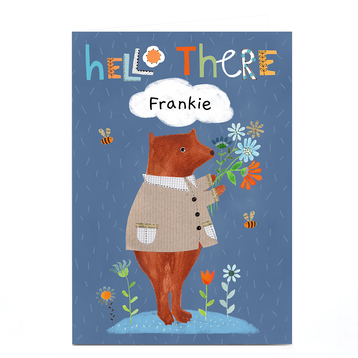 Personalised Lindsay Loves To Draw Card - Hello There 