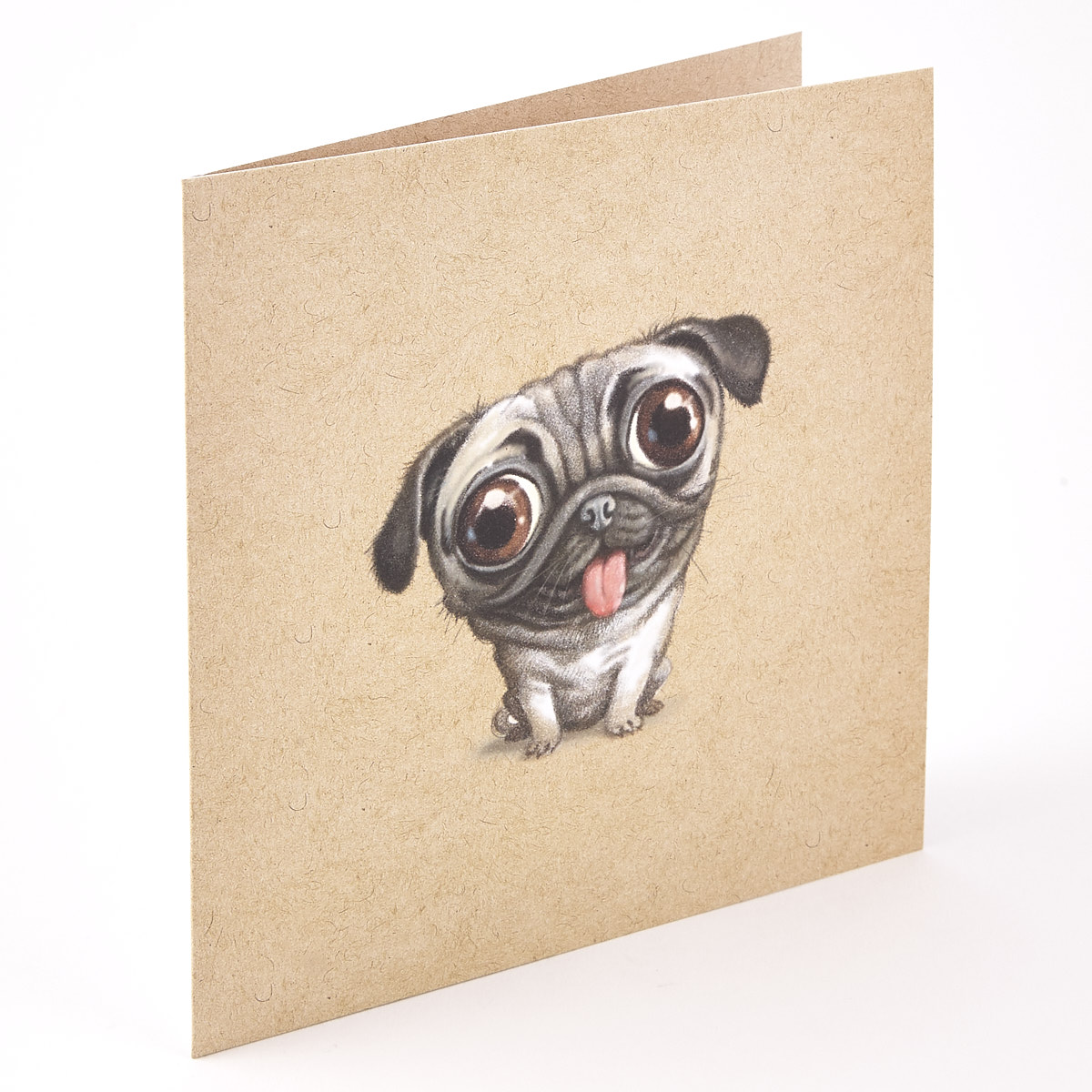 Big-Eyed Pug Card