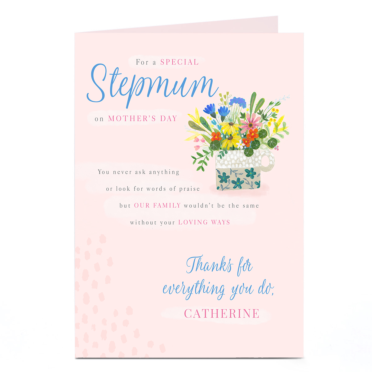 Personalised Mother's Day Card - Without Your Loving Ways