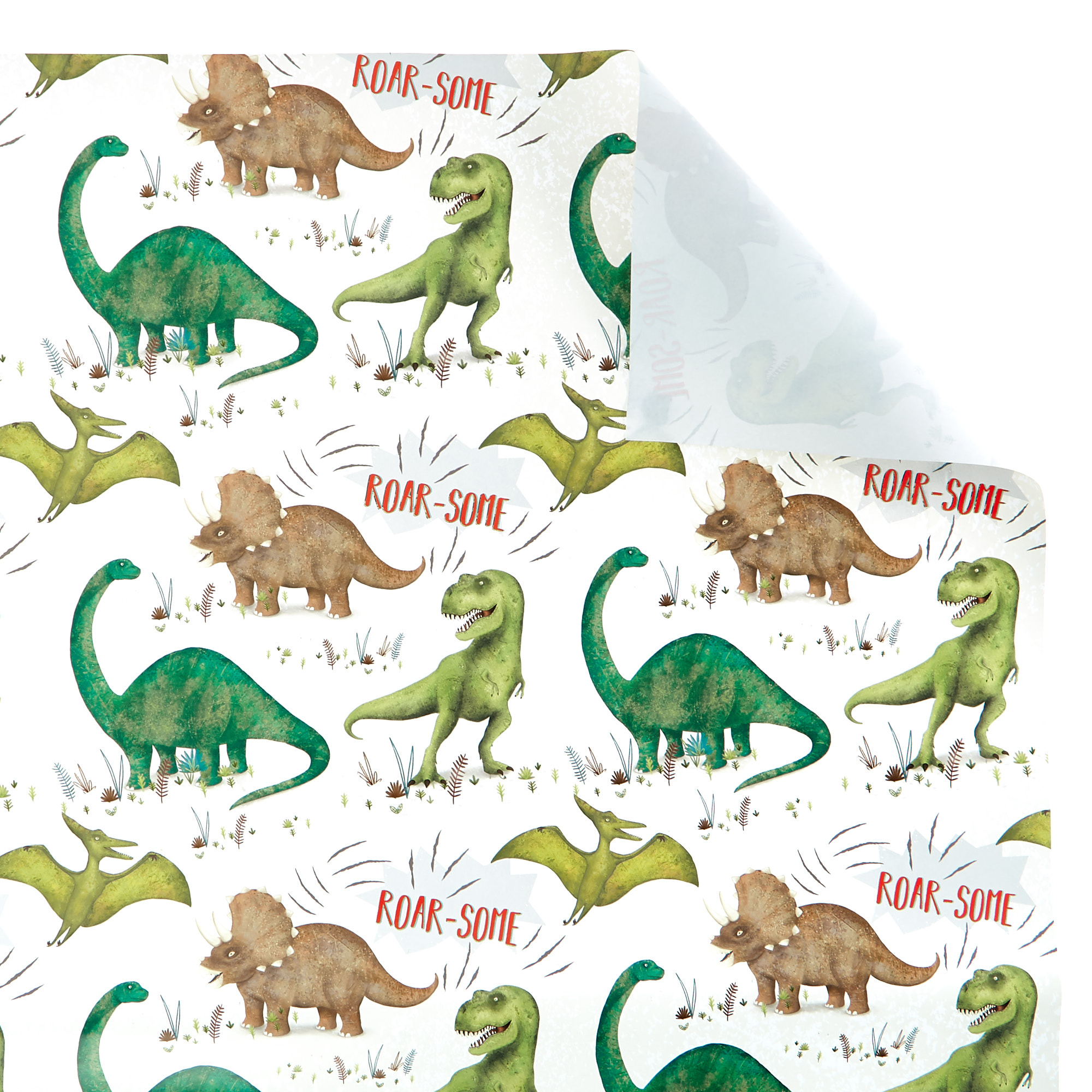 Dinosaur Wrapping Paper - 1 Sheet