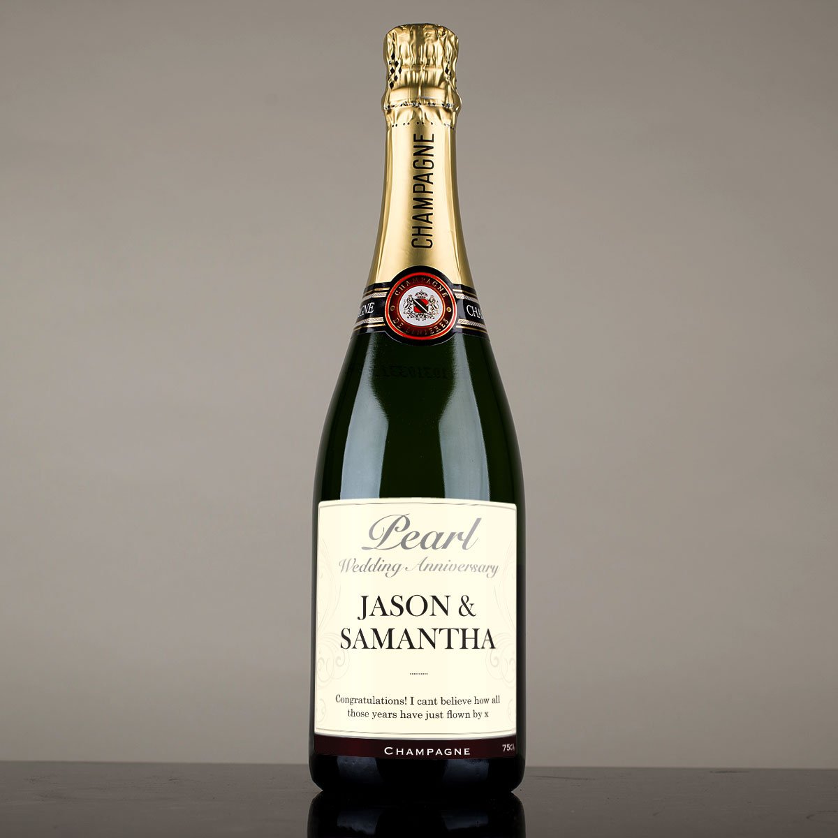 Luxury Personalised Champagne - Pearl Anniversary