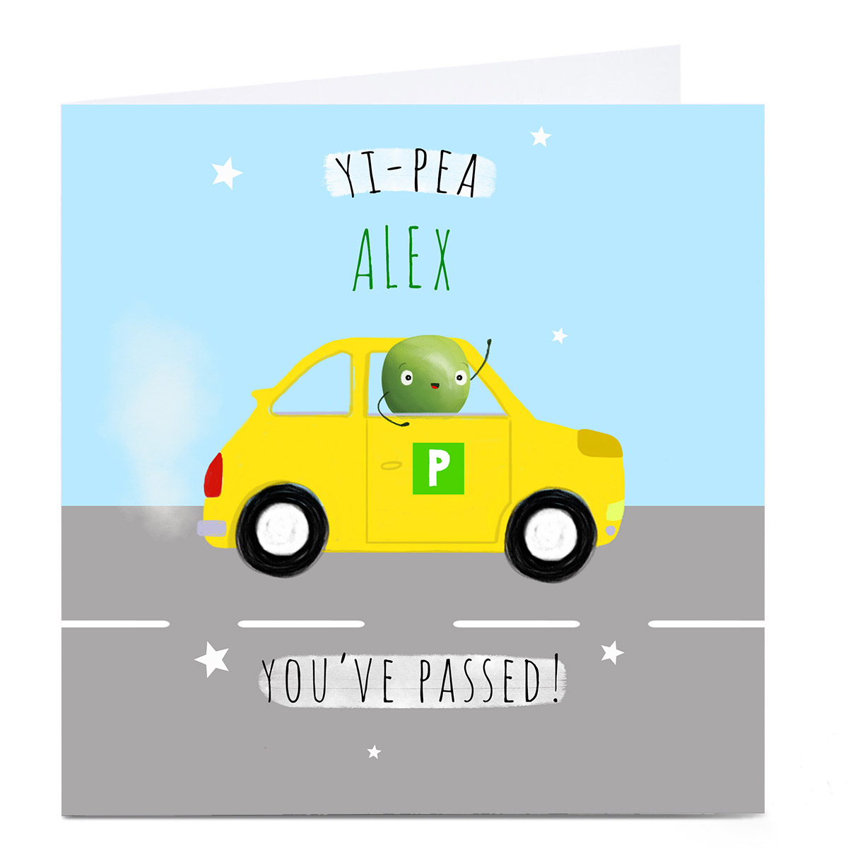 Personalised Congratulations Card - Yi-Pea You've Passed