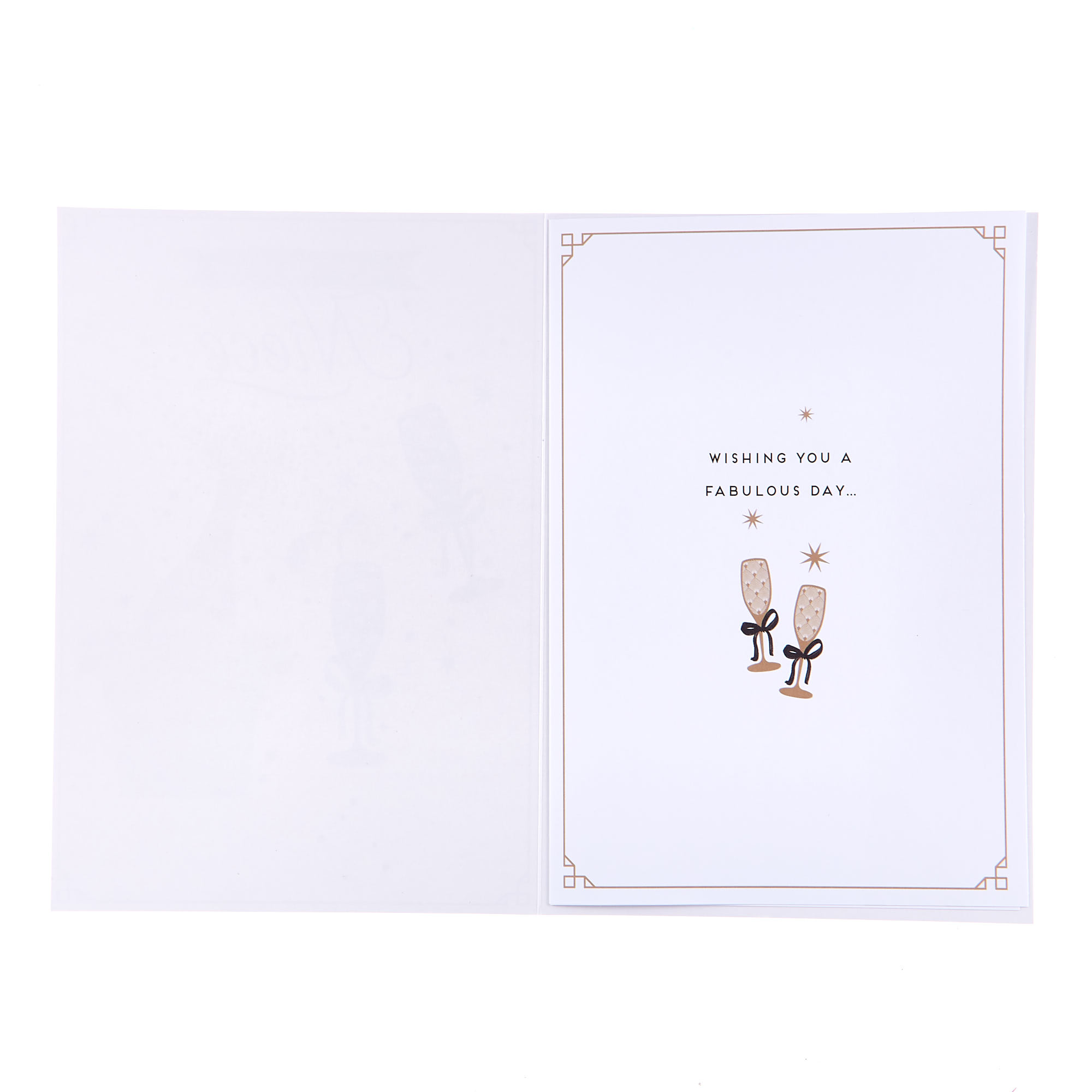 Birthday Card - Niece Champagne on Ice