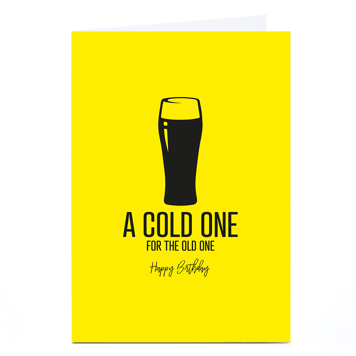 Personalised Punk Birthday Card - A Cold One