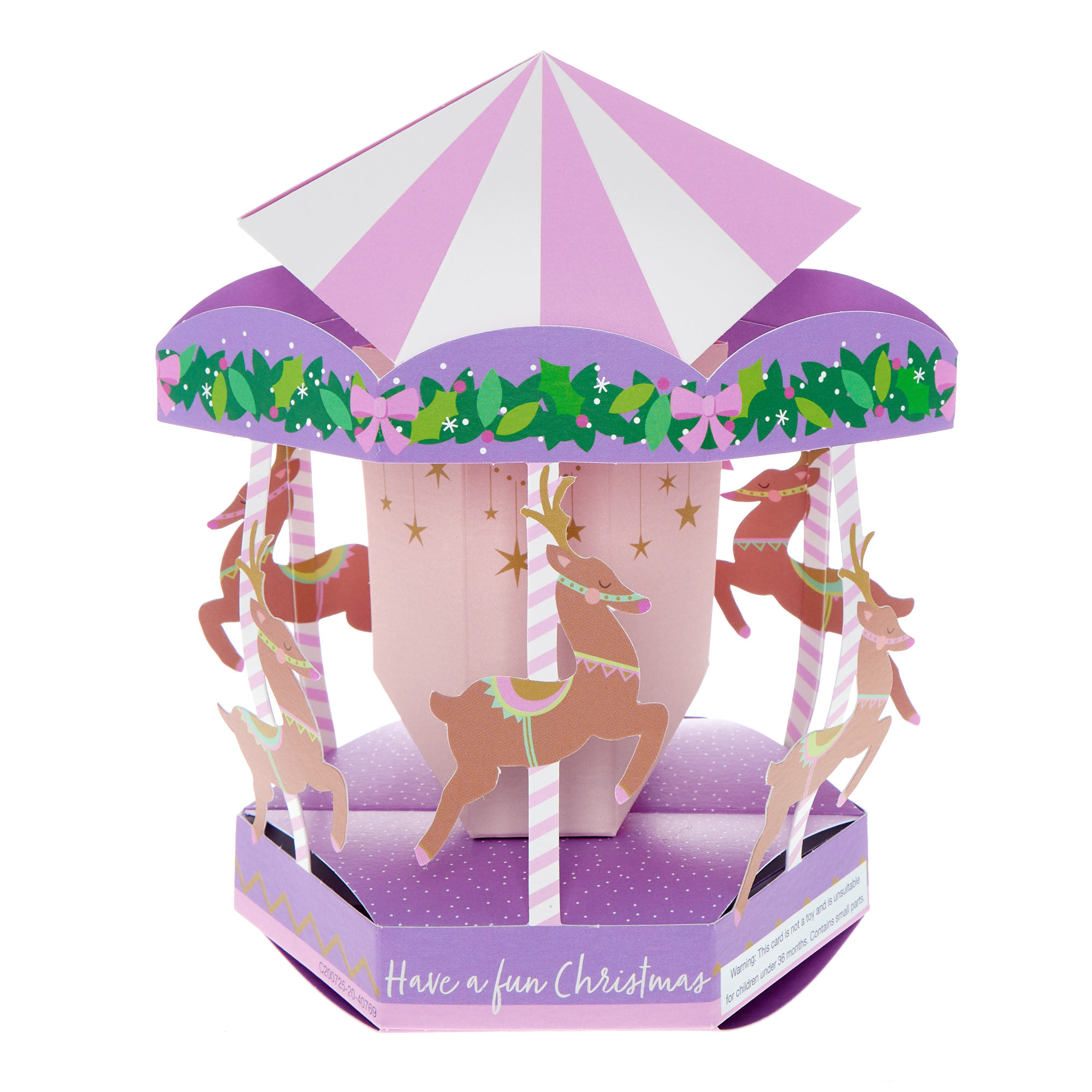 Sister Caurosel 3D Pop-Out Christmas Card