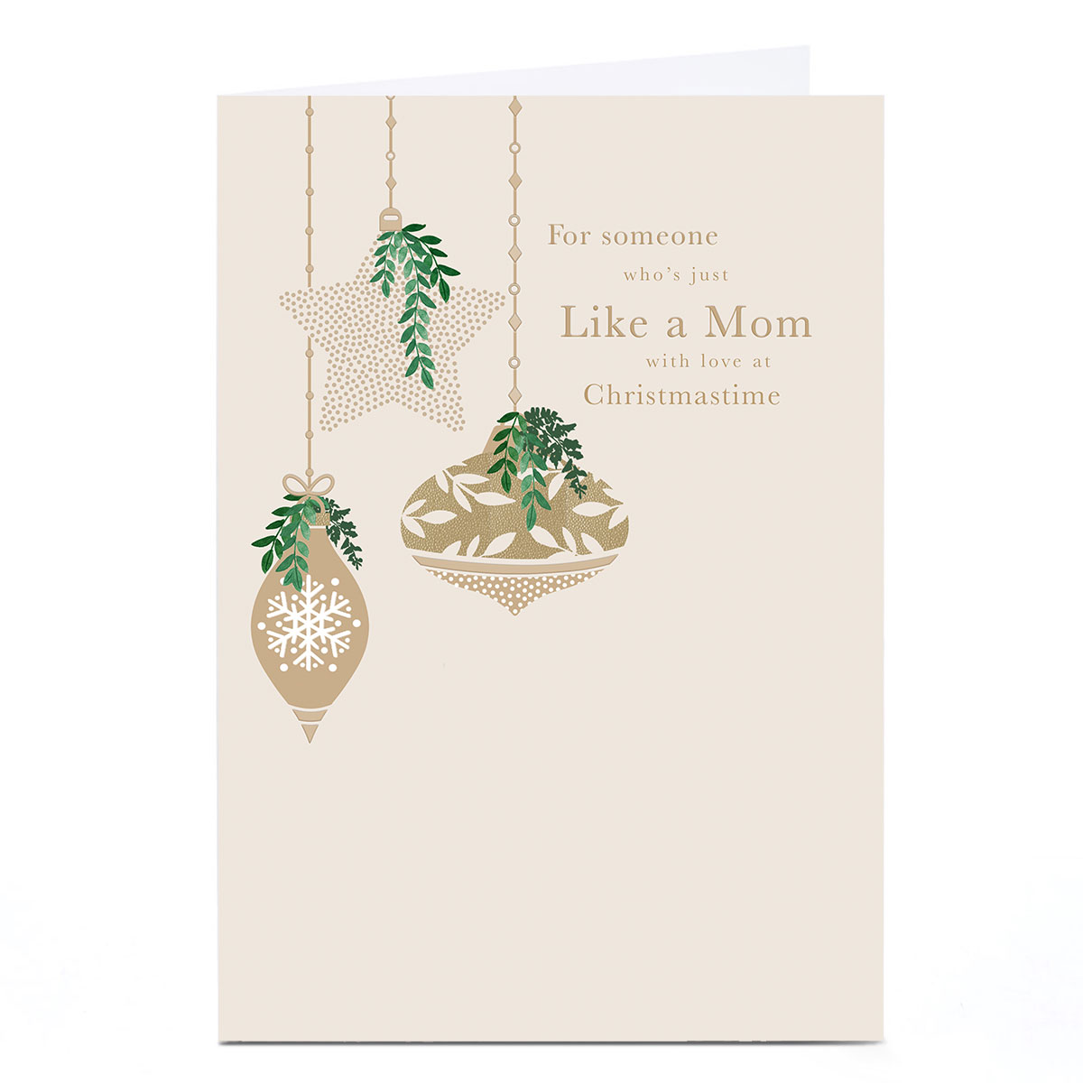 Christmas Card - For Someone Who's Just Like A Mom