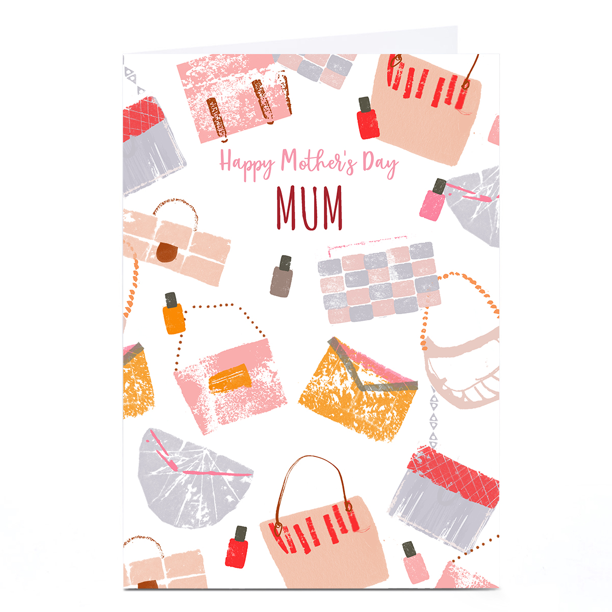Personalised Rebecca Prinn Mother's Day Card - Handbags