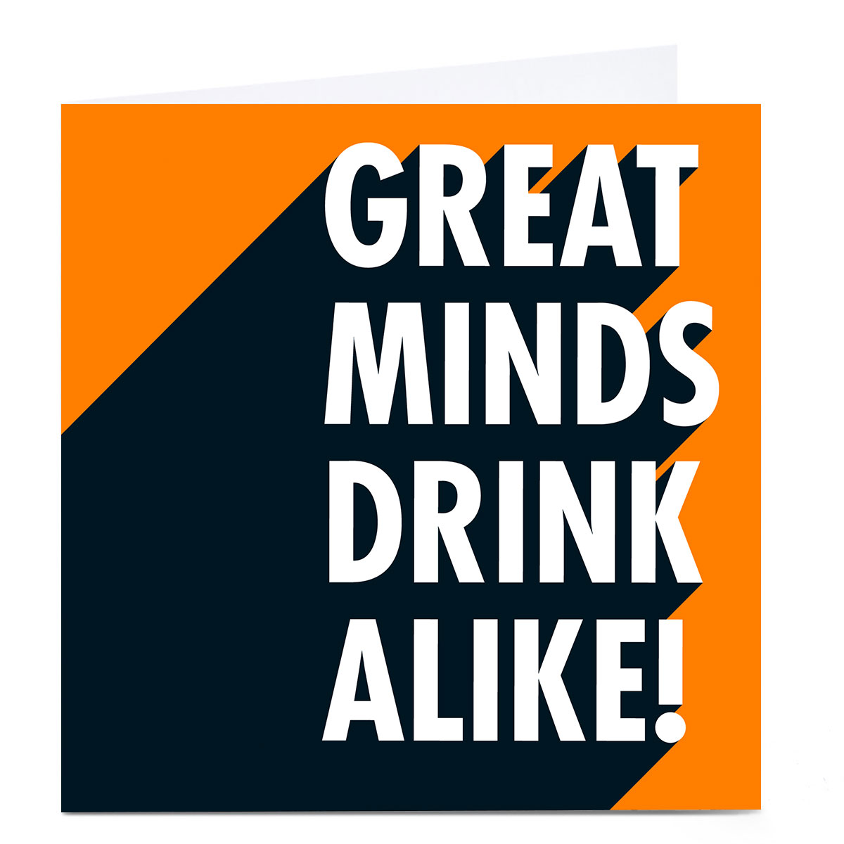 Personalised Hello Munki Card - Great Minds Drink Alike! 