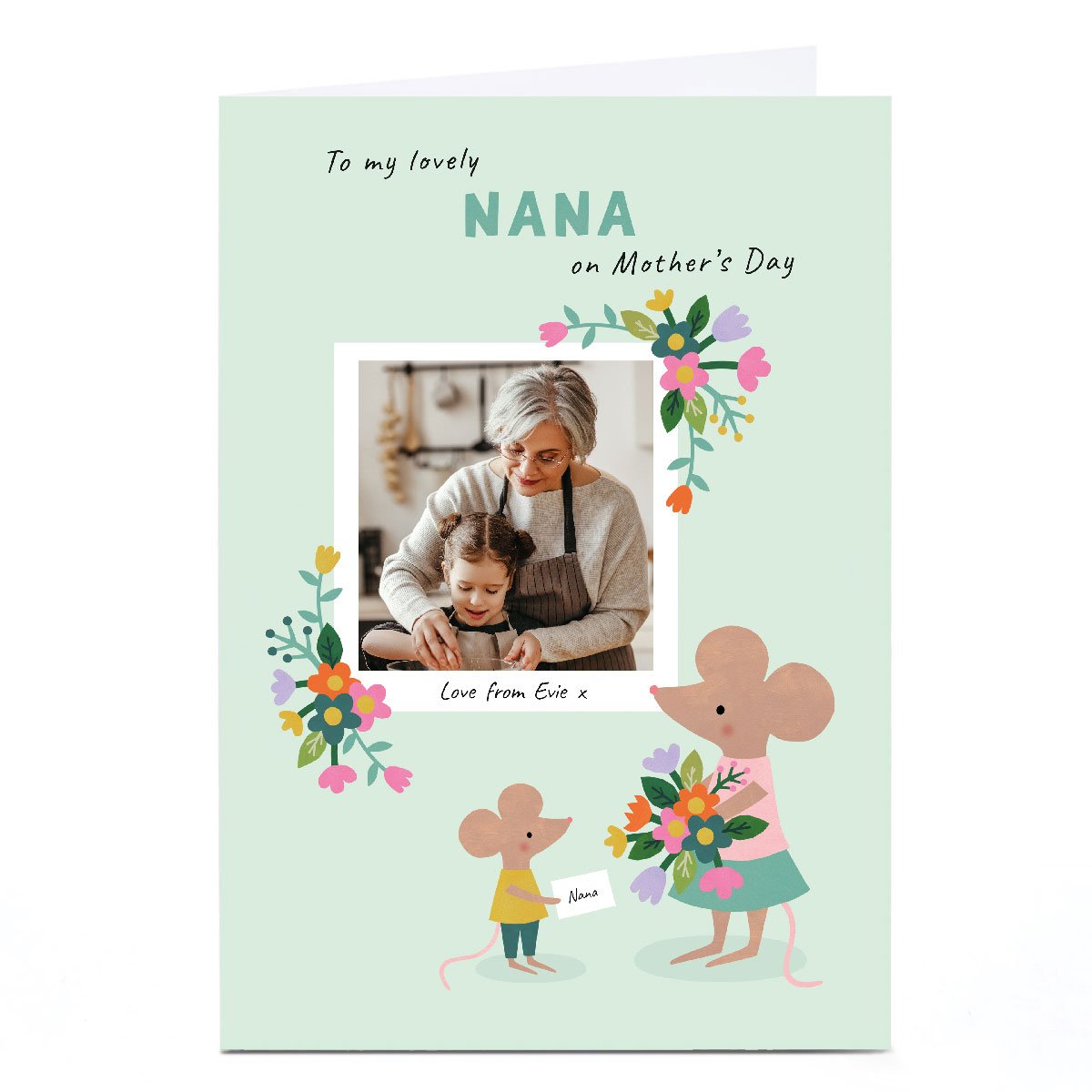 Photo Lemon & Sugar Mother's Day Card - Nana Mouse