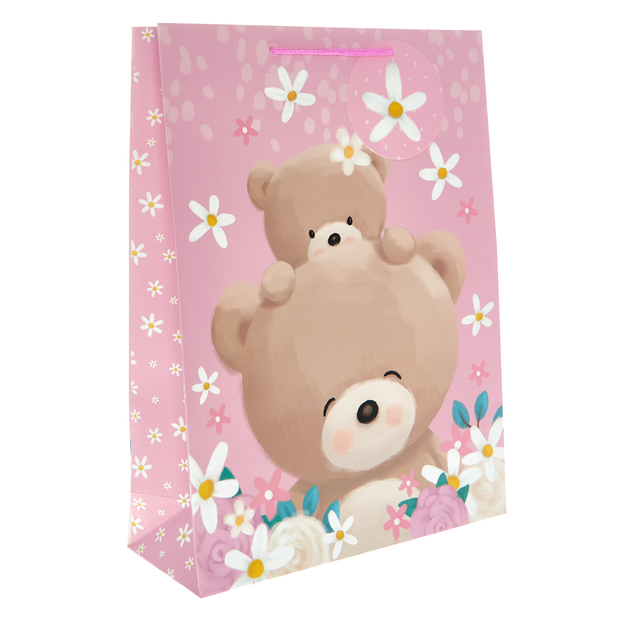 Extra Large Portrait Pink Hugs Gift Bag
