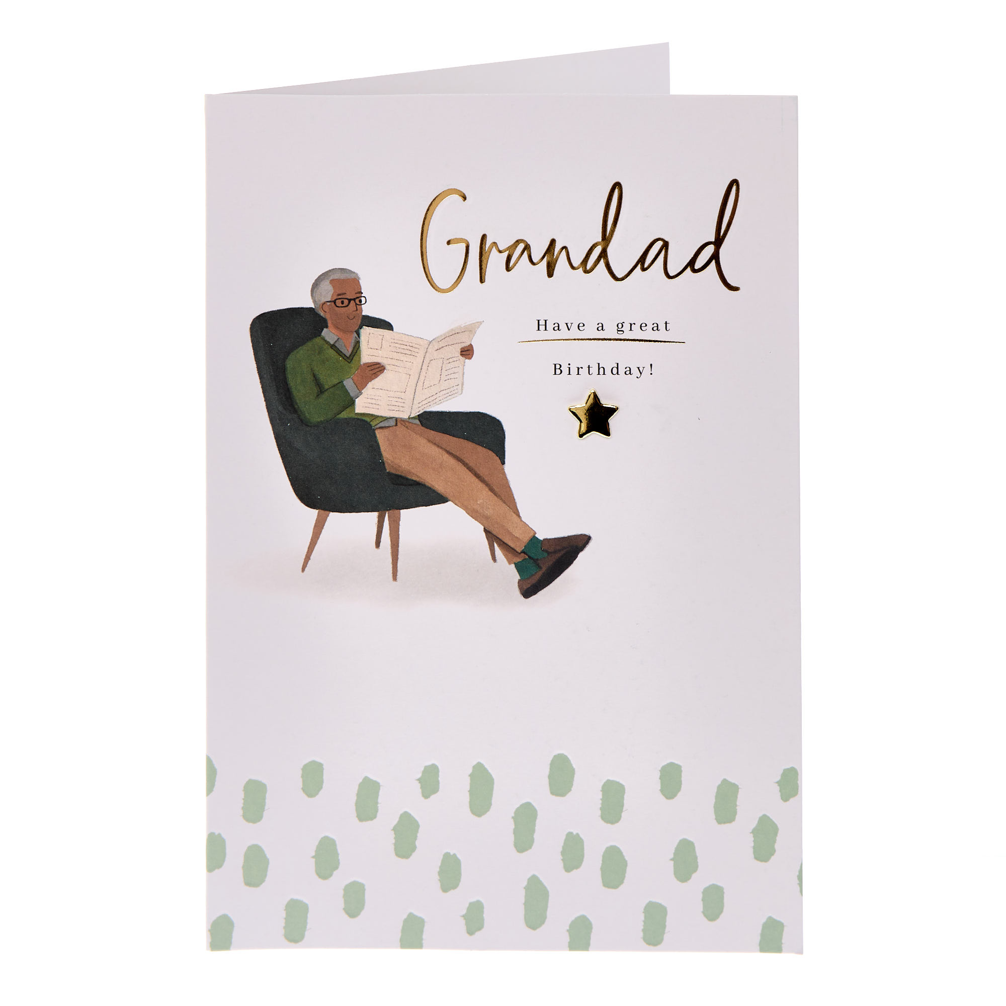 Grandad Arm Chair Birthday Card