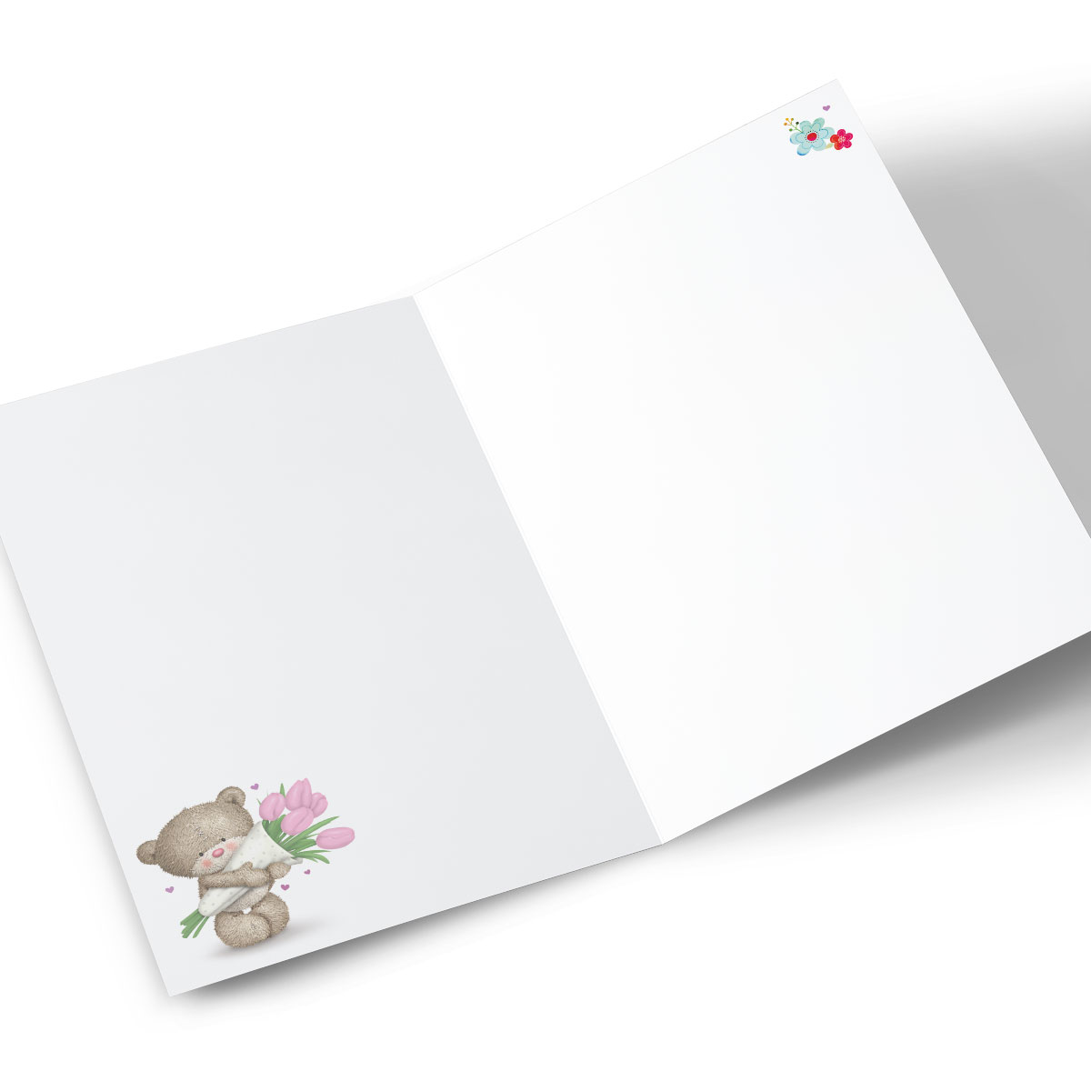 Hugs Personalised Mother's Day Card - Pink Tulips