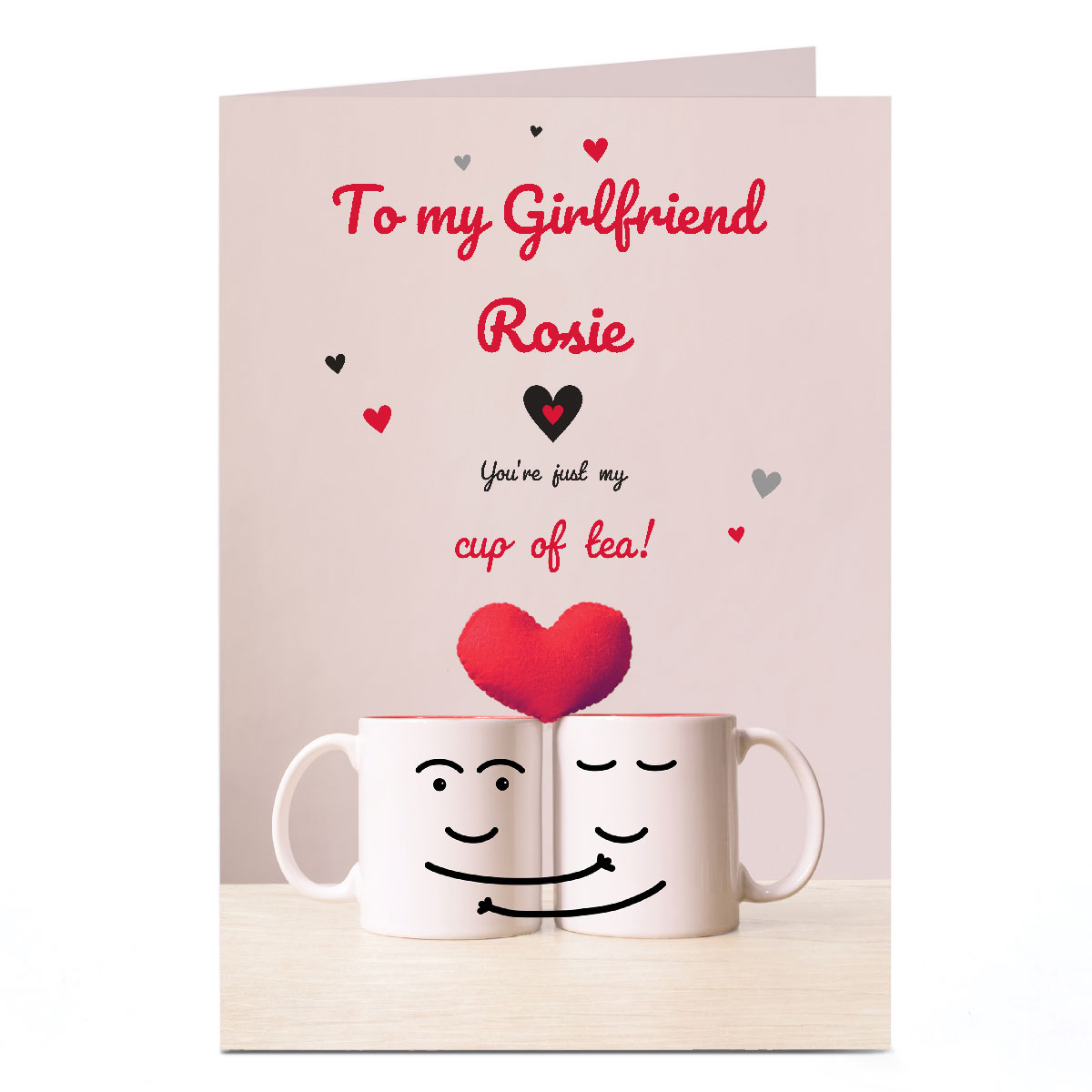 Personalised Valentine's Day Card - My Cup of Tea, Girlfriend