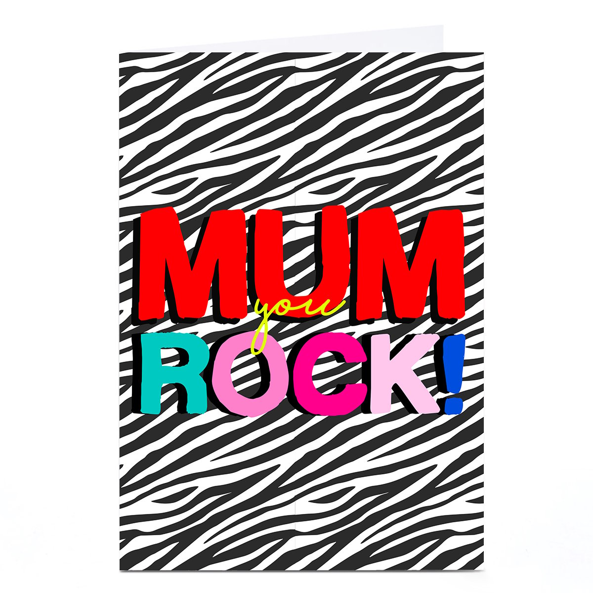 Personalised Rachel Griffin Mother's Day Card - Mum You Rock!