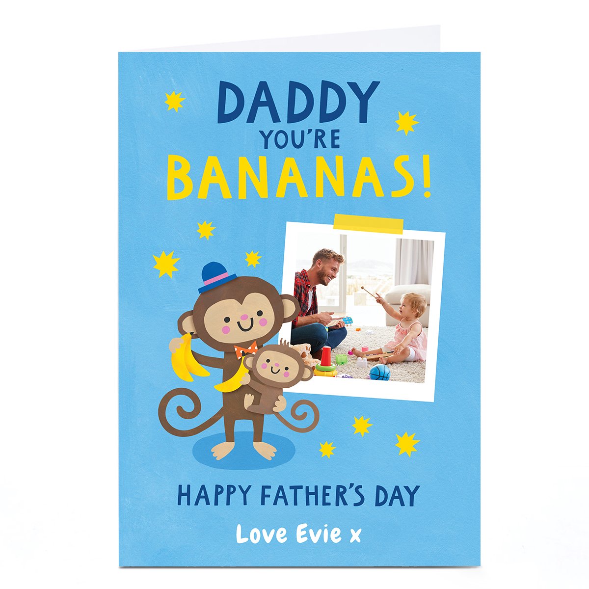 Photo Lemon & Sugar Father's Day Card - You're Bananas, Daddy