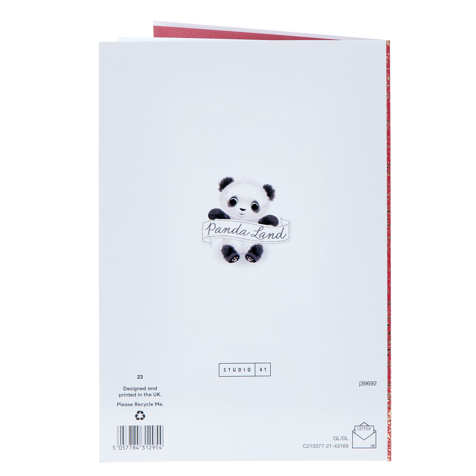 Dad & Partner Panda Couple Christmas Card