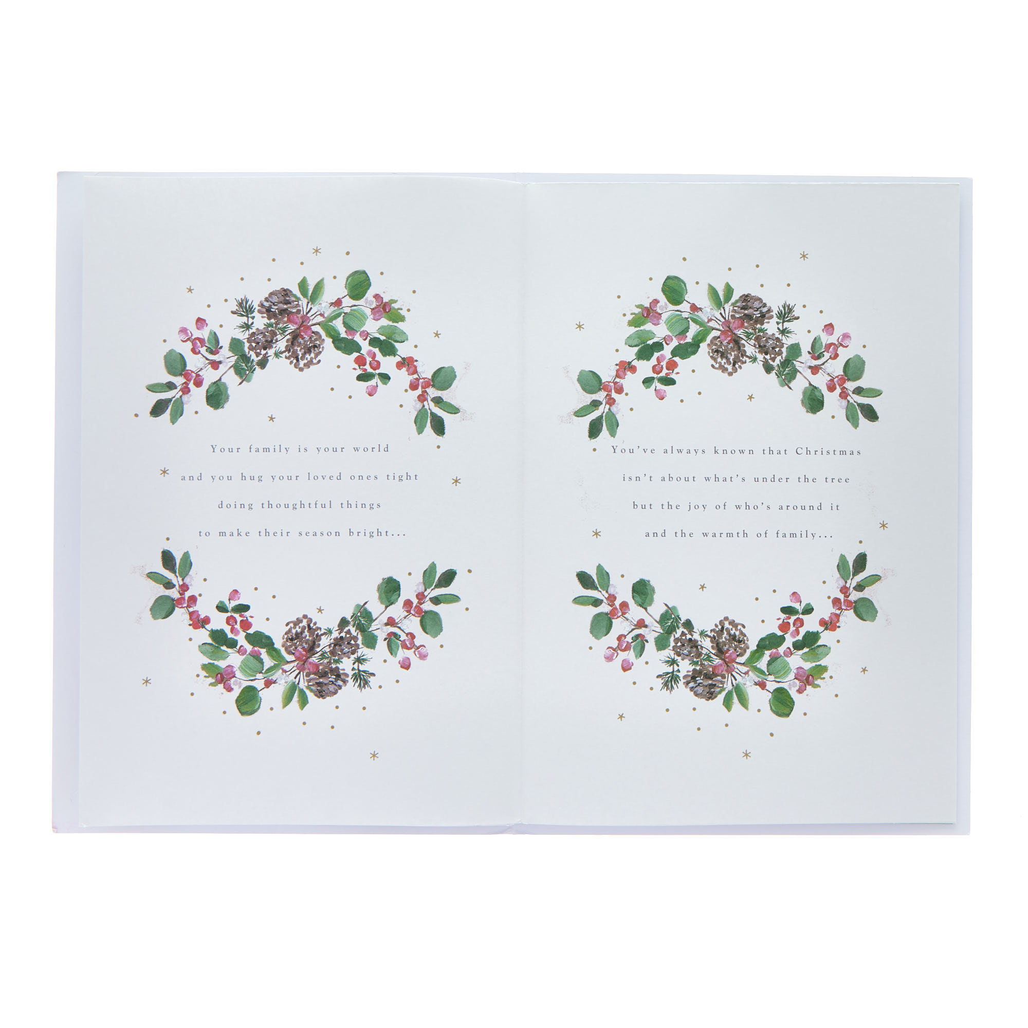 Mam Red Sleigh Christmas Card - Extra-Special Words Inside!