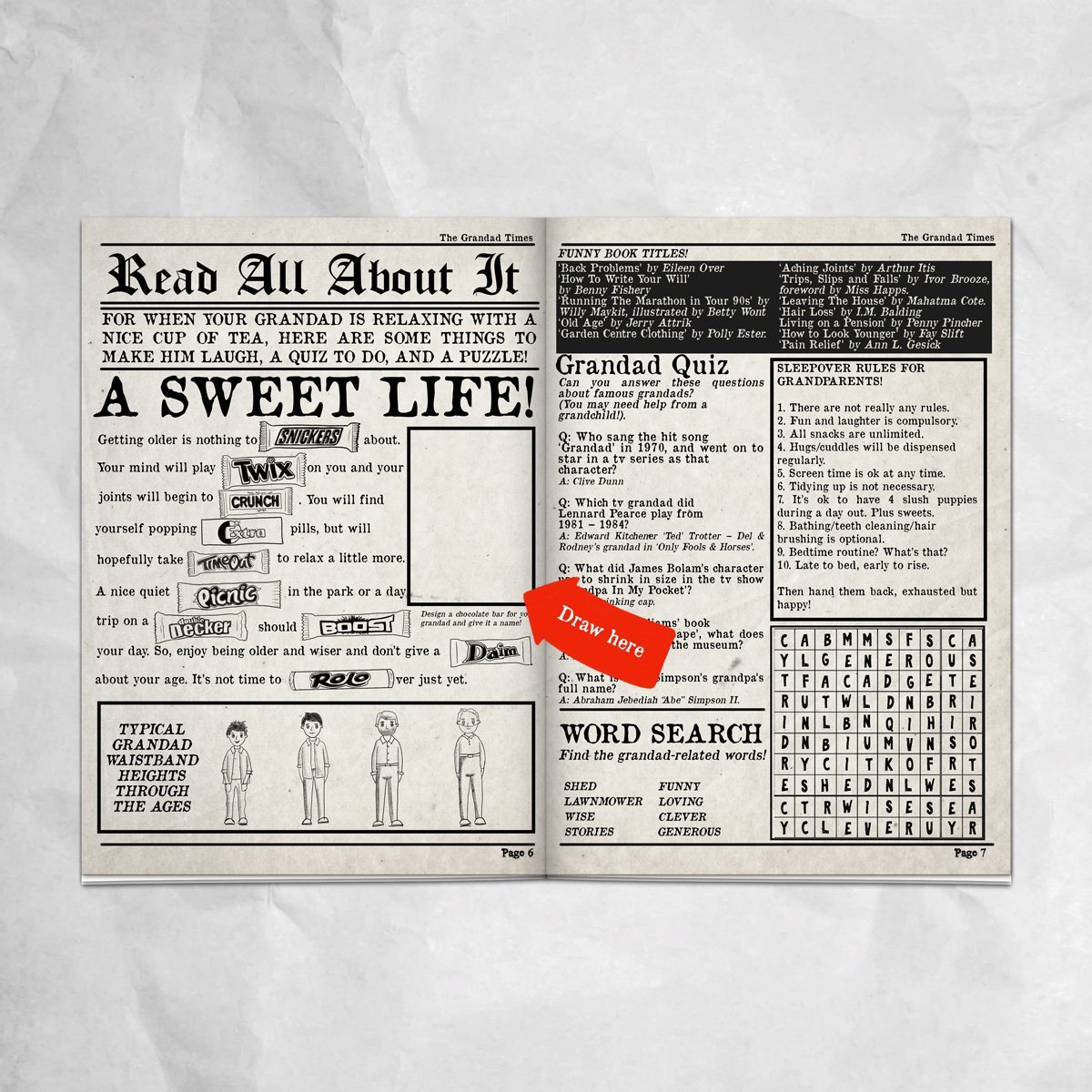 Personalised Newspaper - The Grandad Times