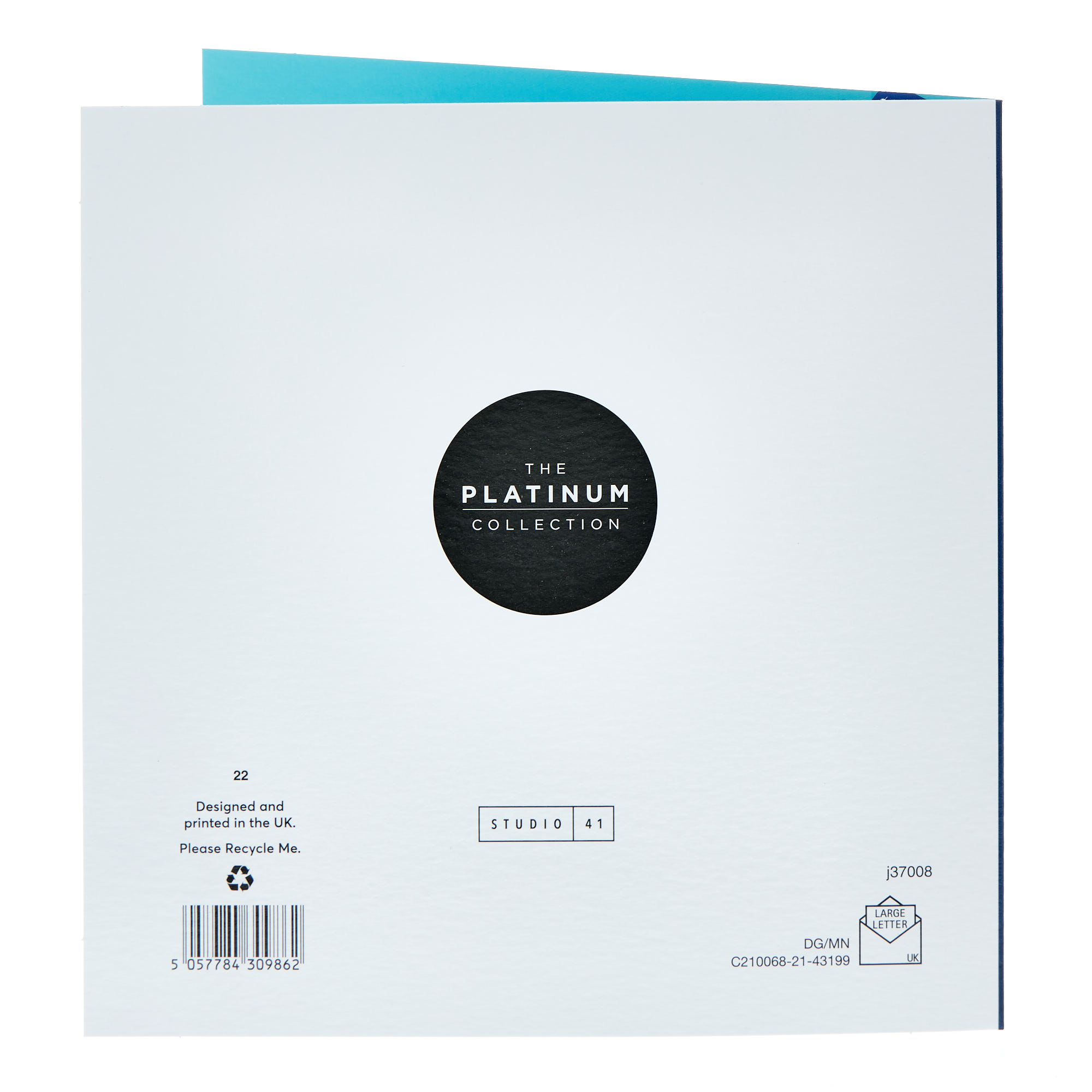 Platinum Boyfriend Geometric Snowflake Christmas Card