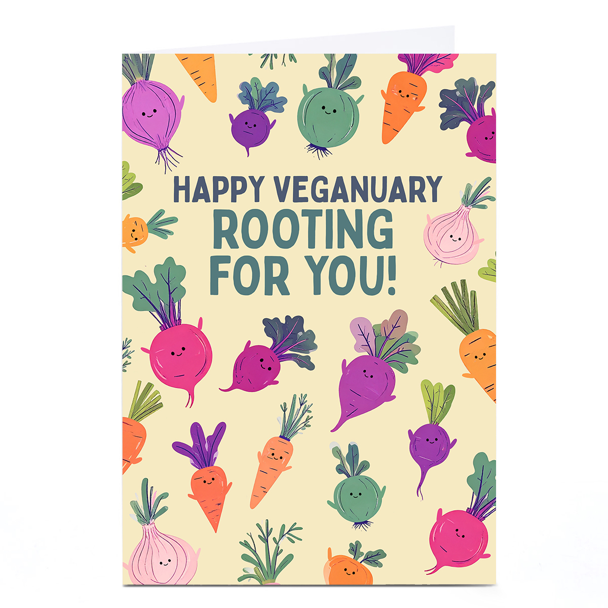 Veganuary Card - Rooting For You!