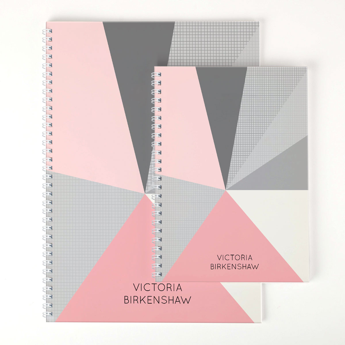 Personalised Notebook - Polygonal Pattern