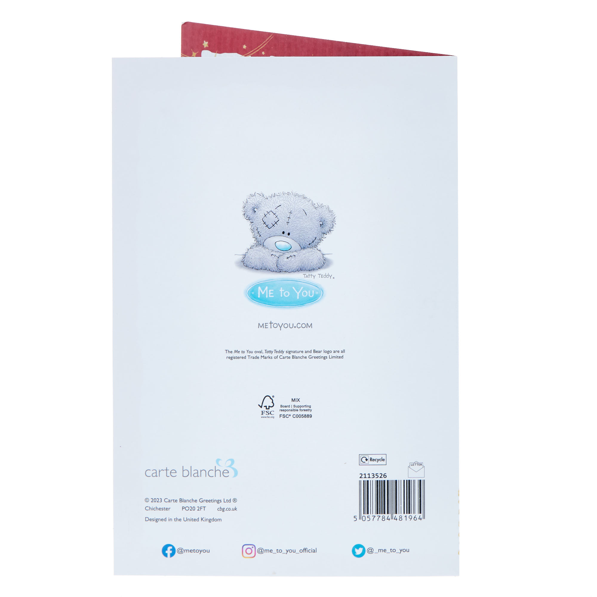 Grandma & Grandad Me To You Tatty Teddy Christmas Card