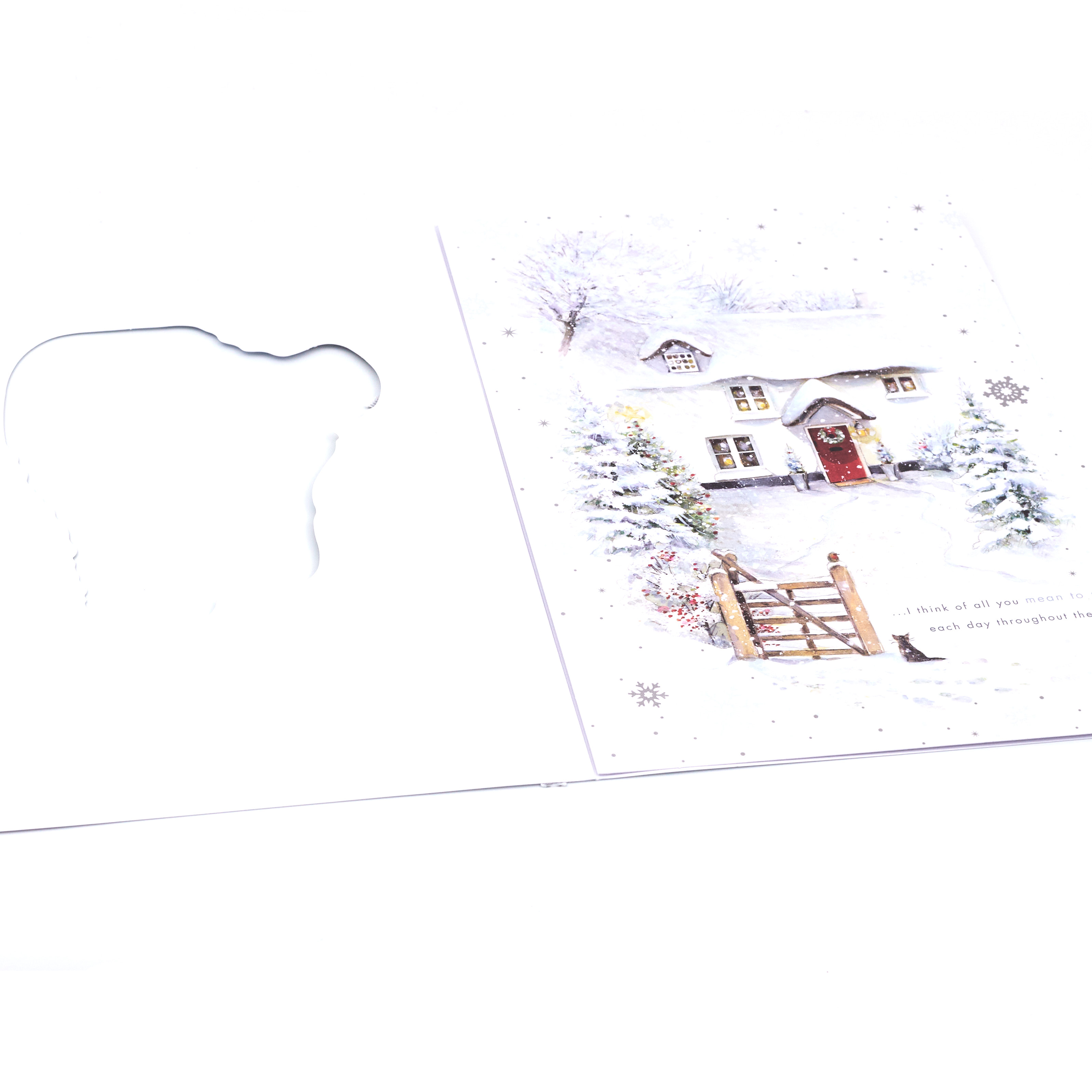 Buy Christmas Card Wonderful Husband, Traditional Snowy House for GBP