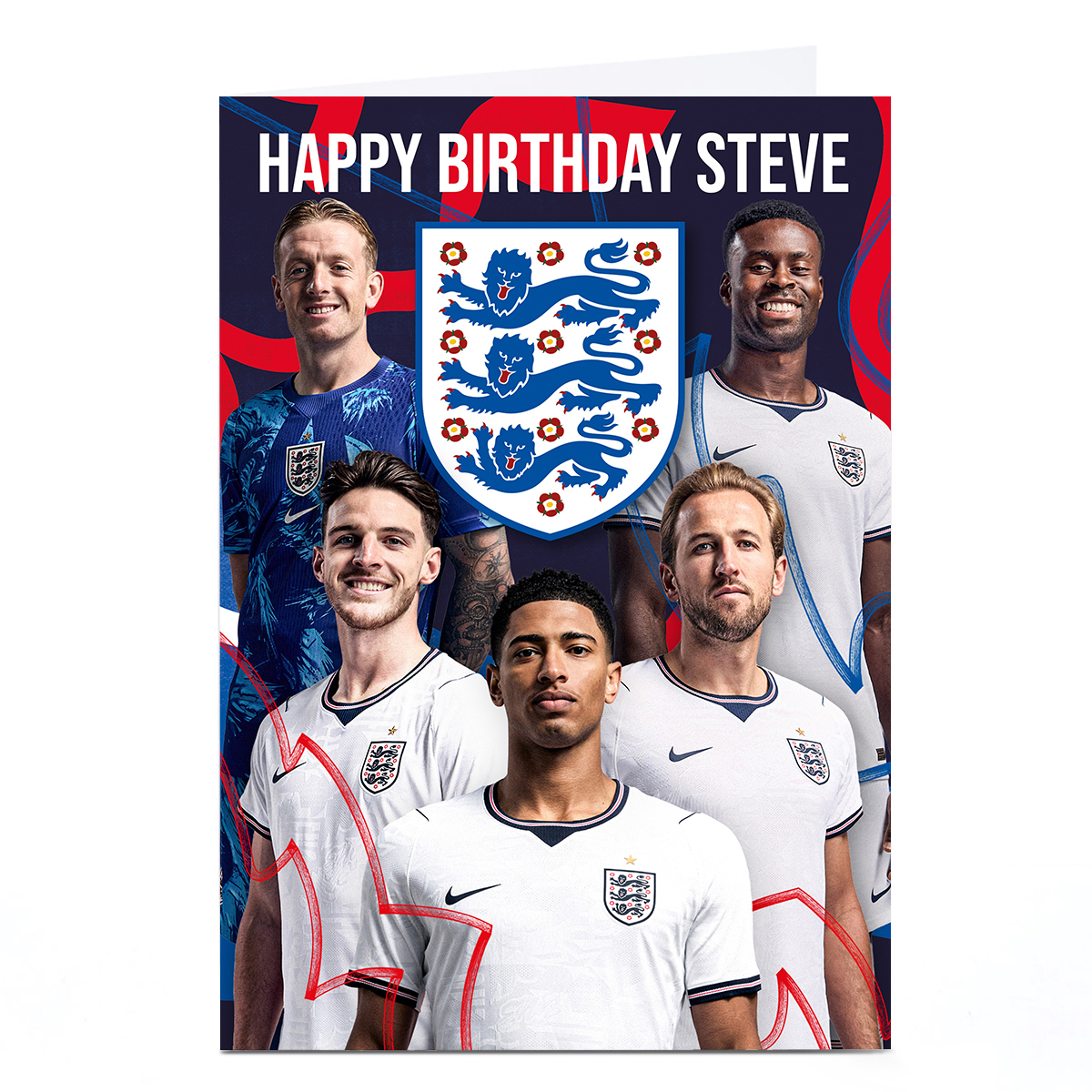 Personalised England Football Card - Happy Birthday