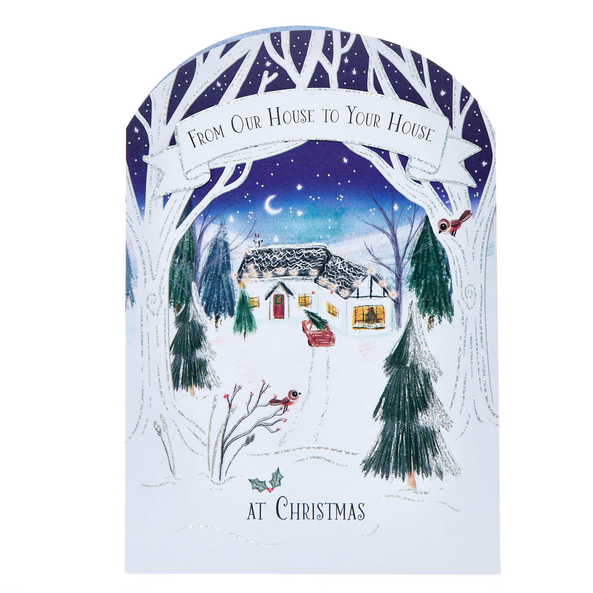 Our House to Your House Festive Home Christmas Card