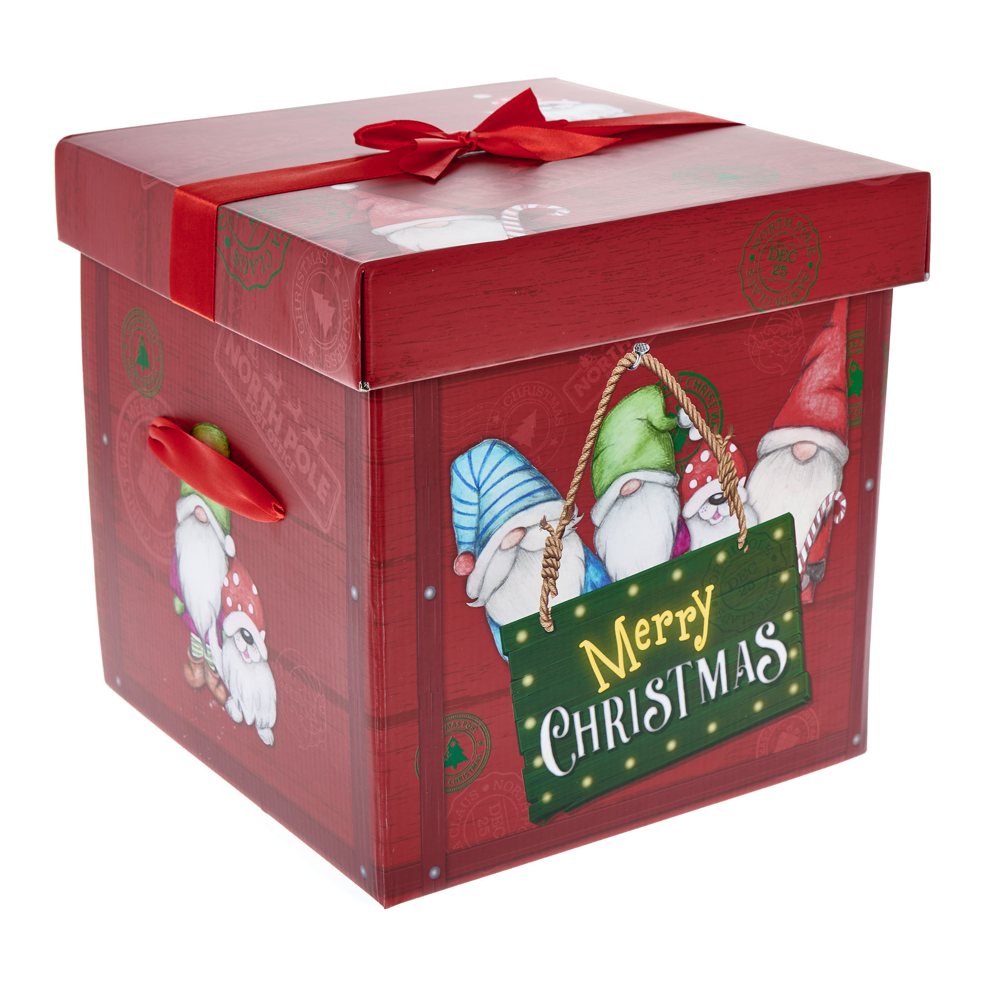 Square Flat Pack Christmas Gonk Gift Box