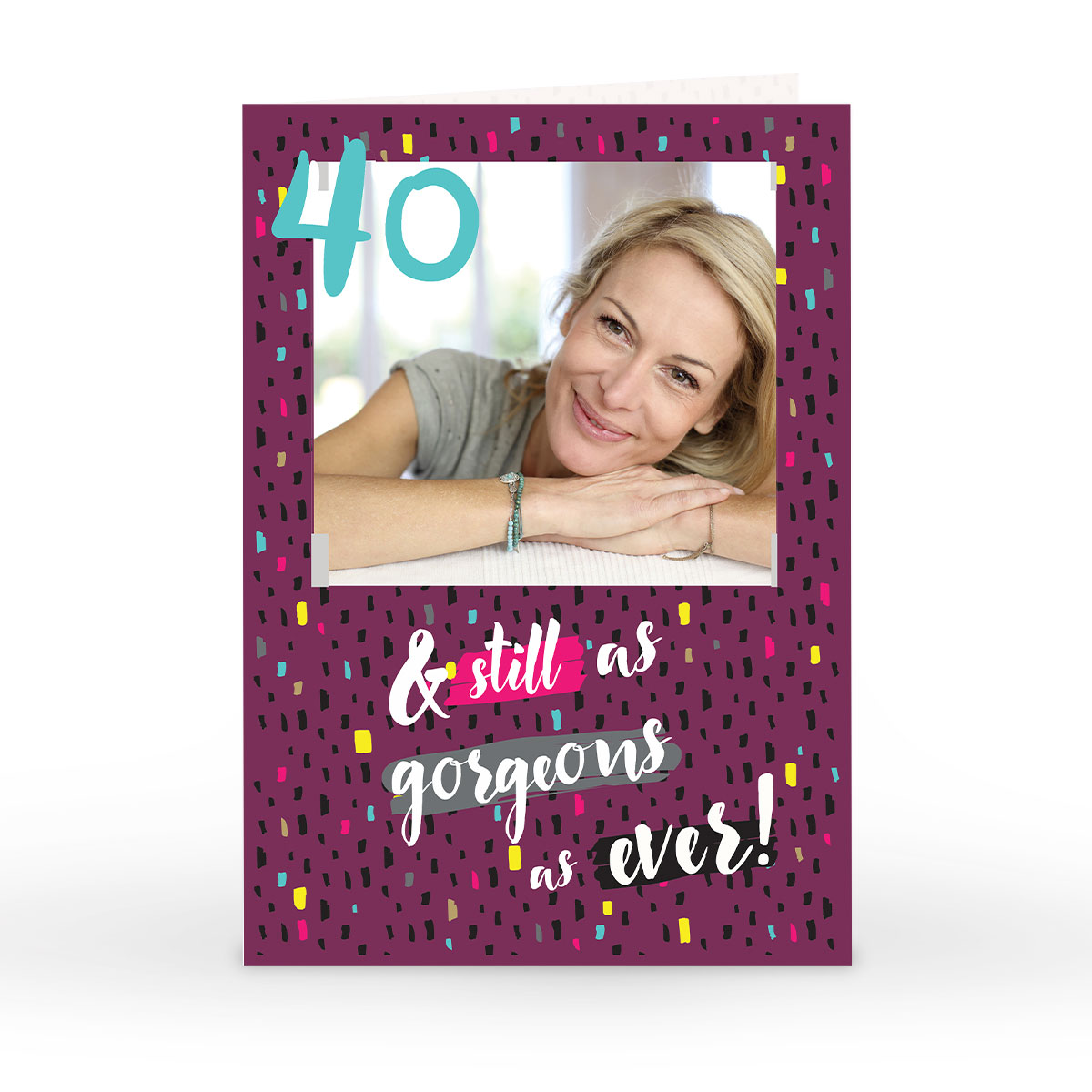 Personalised Any Age Photo Birthday Card - As Gorgeous As Ever