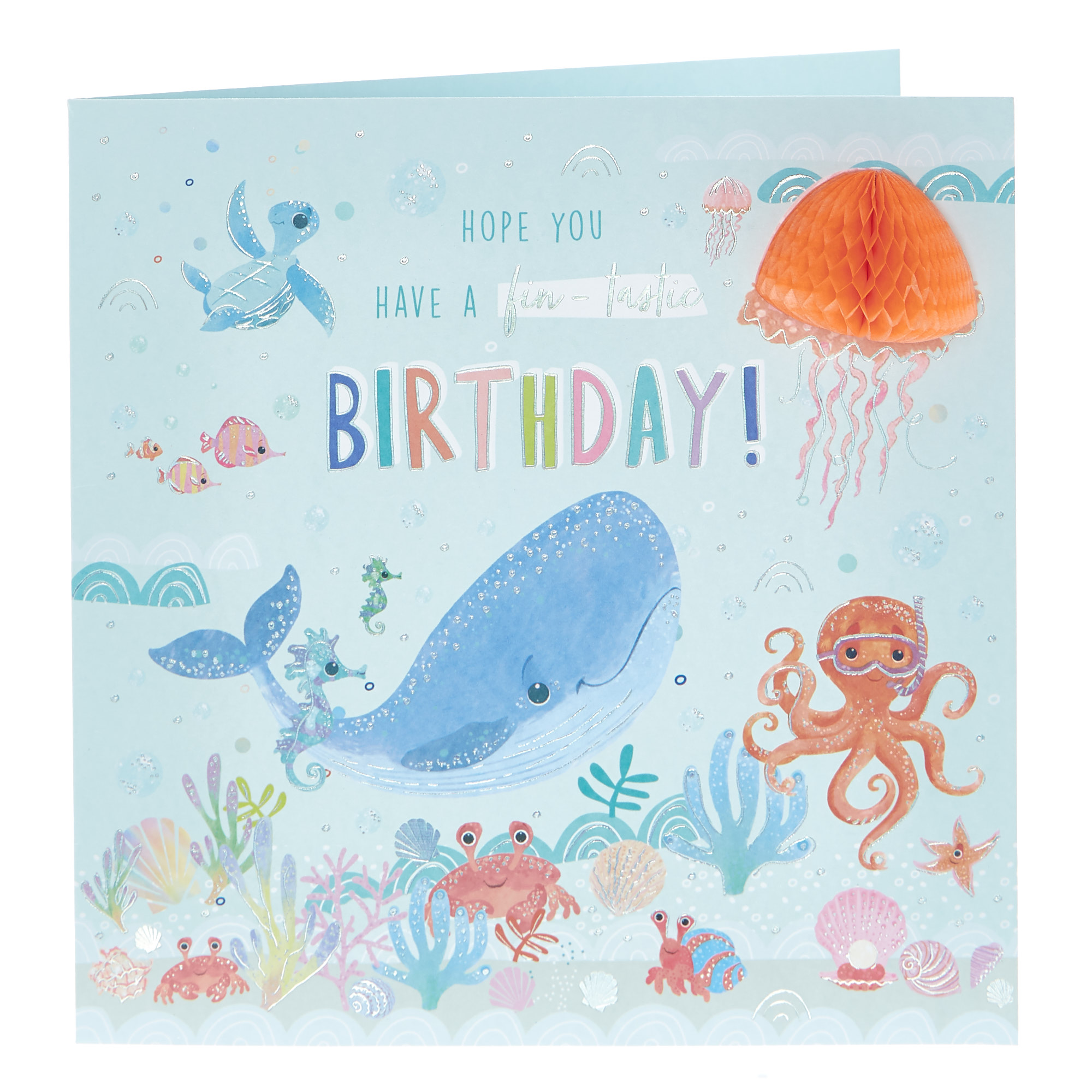 Exquisite Collection 3D Birthday Card - Under The Sea