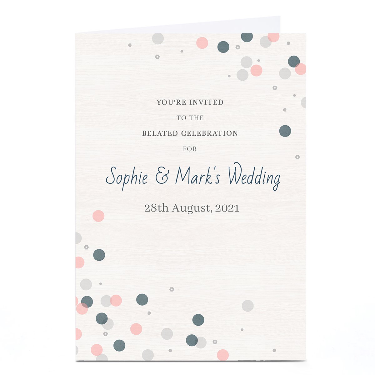 Personalised Wedding Invitation - Belated Celebrations