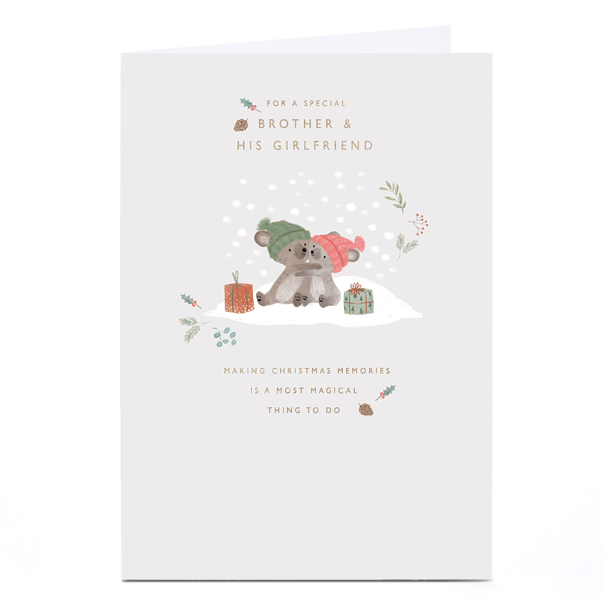 Christmas Card - A Special Brother And His Girlfriend
