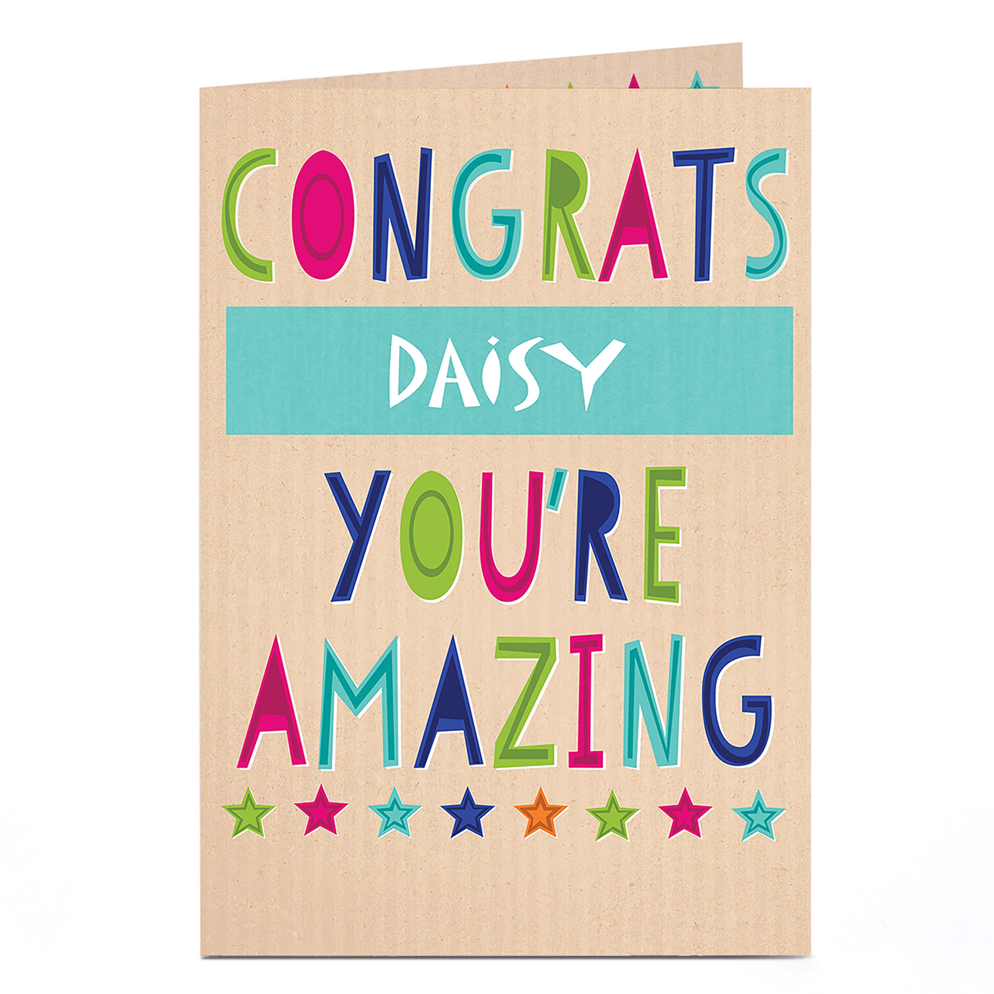 Personalised Congratulations Card - You're Amazing