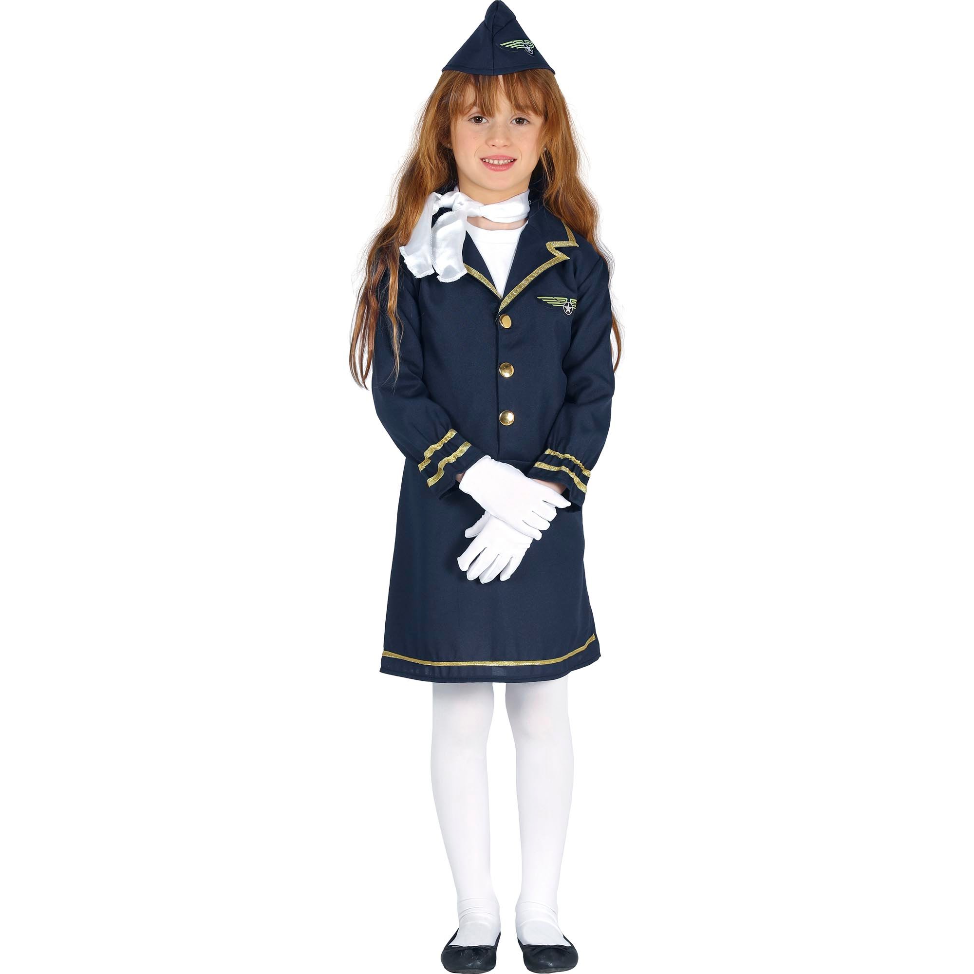 Stewardess Children's Fancy Dress Costume 
