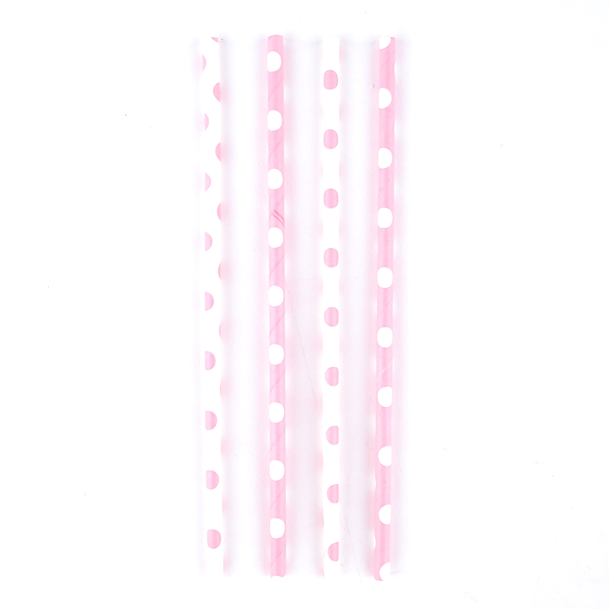 Pink Cutlery & Paper Straws Party Kit - 74 Pieces