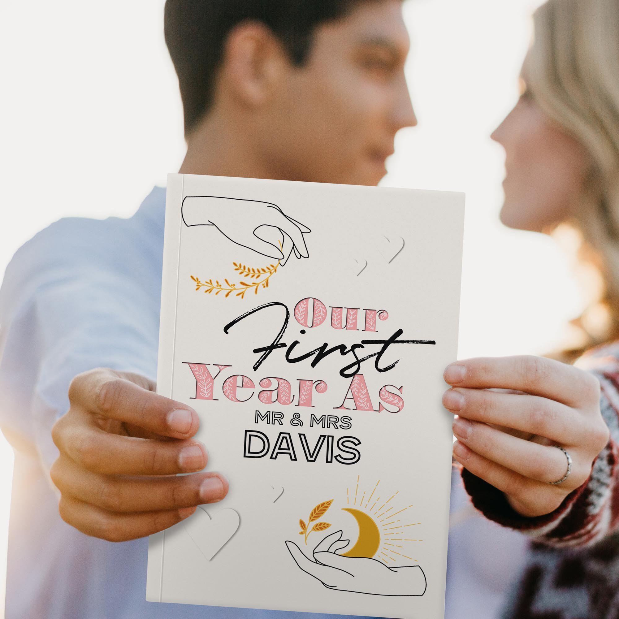 Personalised First Wedding Anniversary Book 